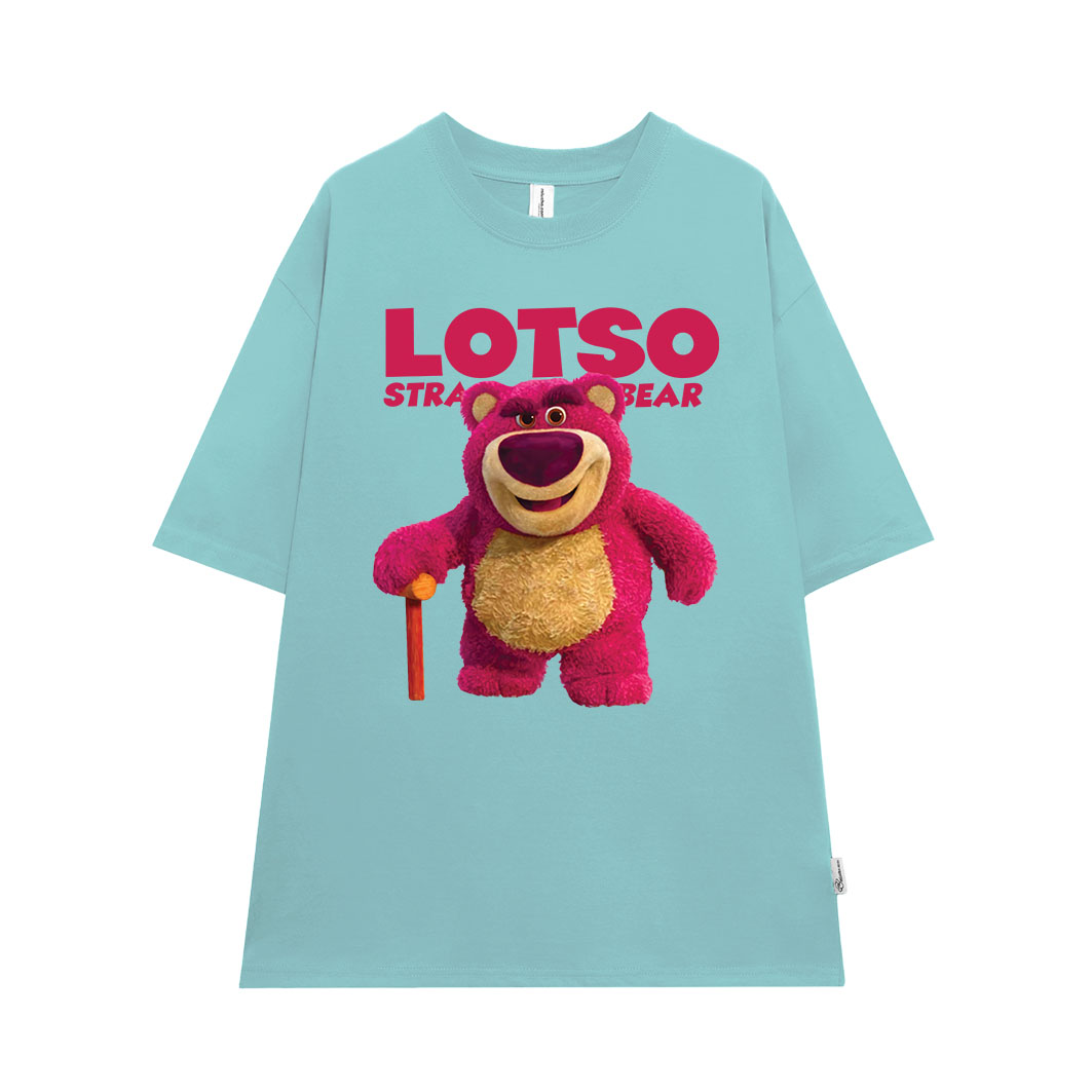Áo thun gấu dâu lotso form rộng AT366 Miucho basic tee tay lỡ dành cho nam nữ in graphic_thumbnail_7