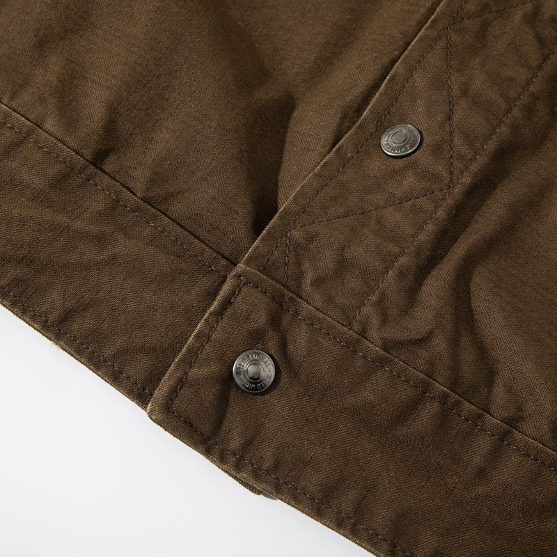 Áo giặt, phai màu và mã hóa Phong cách tiền cũ hợp thời trang 2025 Áo khoác bảo hộ lao động nam đa năng_thumbnail_10