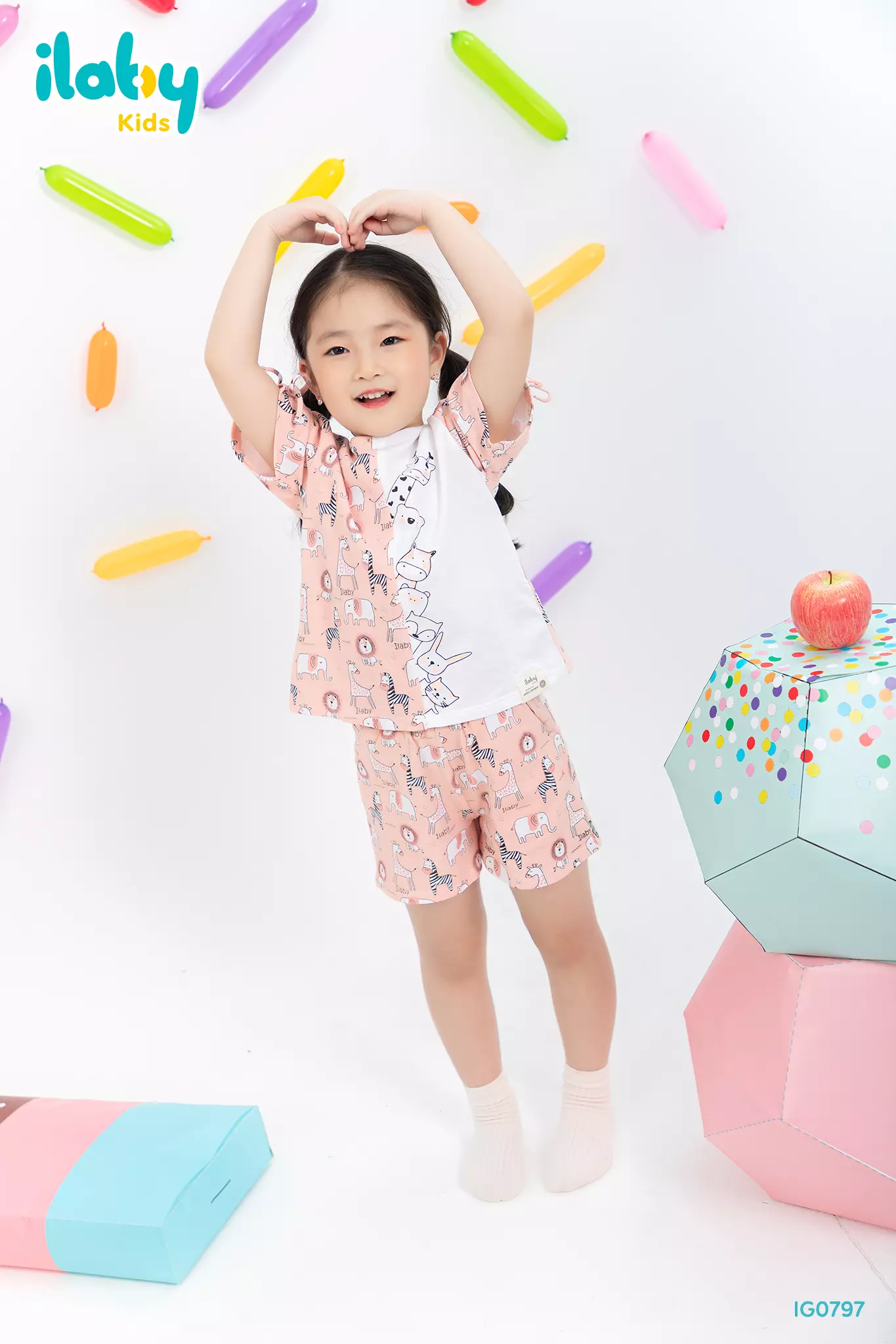 Bộ thun bé gái in sở thú_thumbnail_0