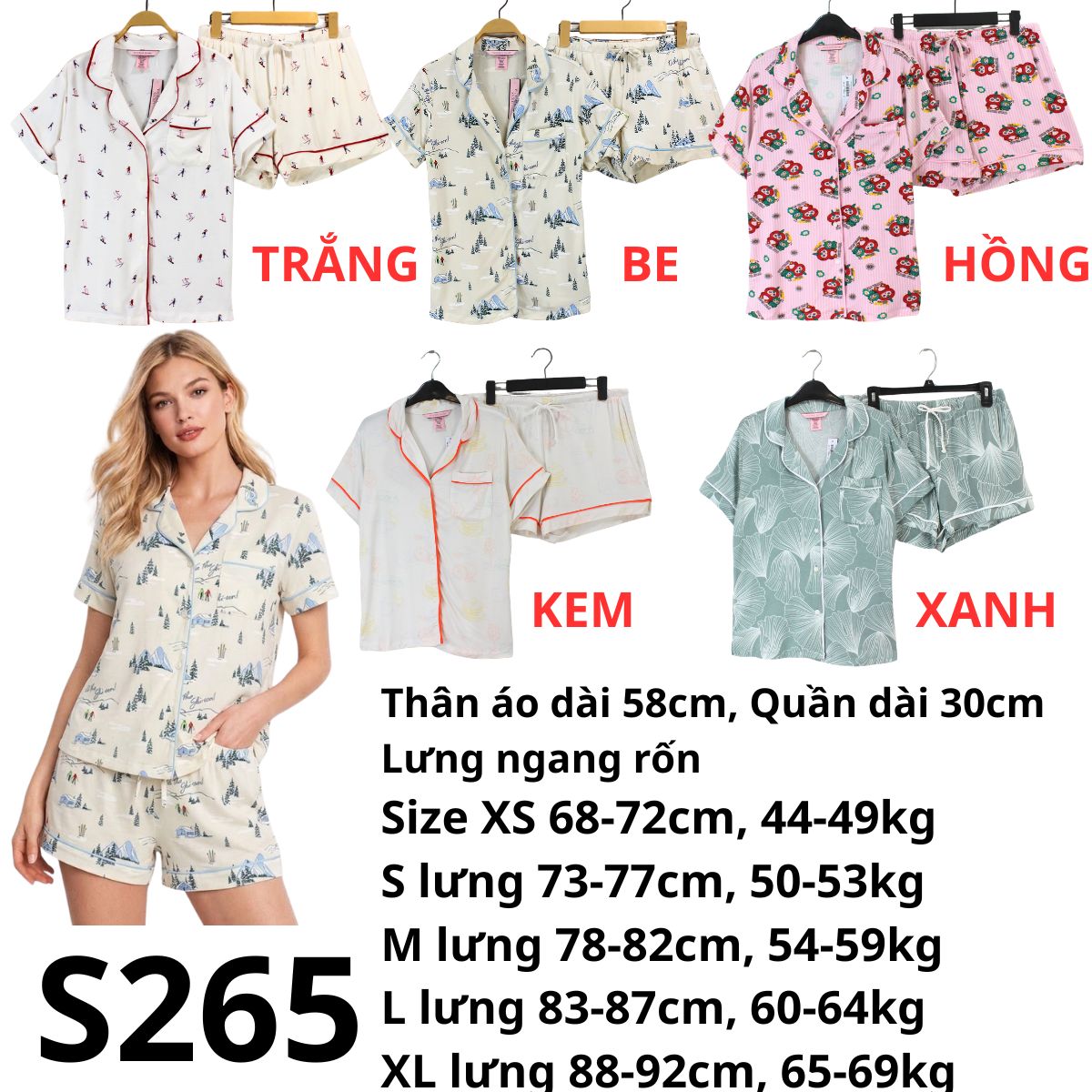 S265- Set bộ Vic- Ngắn