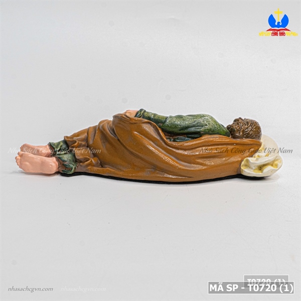 Tượng Thánh Giuse ngủ 15cm vẽ tay Beconi_thumbnail_1