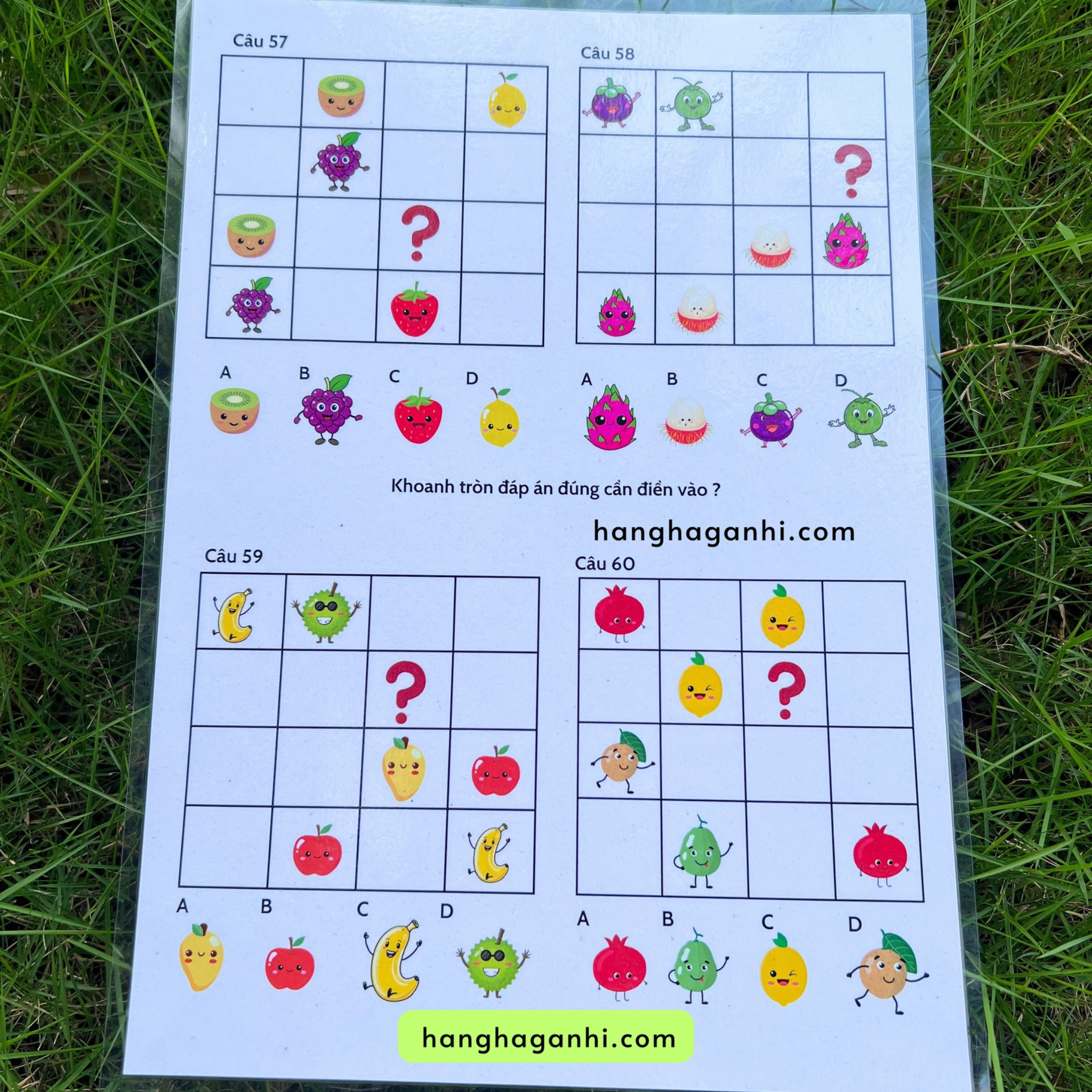 Học liệu Tư Duy sáng tạo Sudoku cho bé, bóc dán, viết xóa được_thumbnail_6