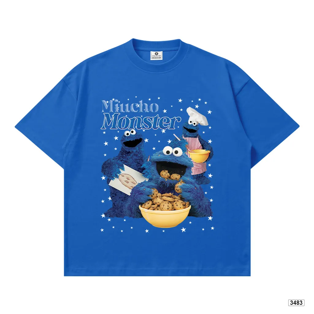 Áo thun boxy hoạt hình Miucho Monster tôn dáng chuẩn form 3483_thumbnail_15