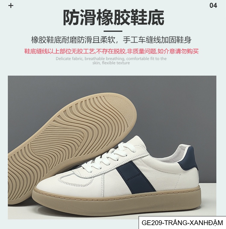 GE209 - Giày thường ngày màu khối da bò lớp một dành cho nam, giày hợp thời trang cao cấp đa năng, giày thể thao da thật Châu Âu, giày sang trọng nam dễ tiếp cận_thumbnail_10