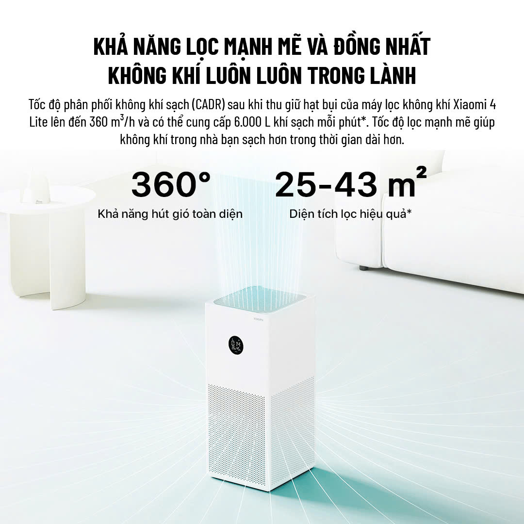 Máy Lọc Không Khí Xiaomi 4 Lite
