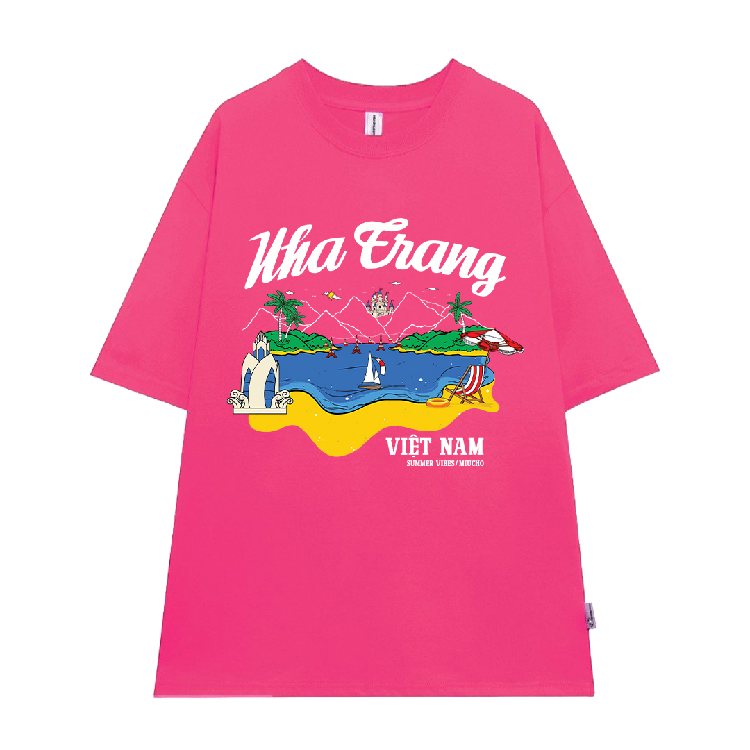 Áo thun du lịch Nha Trang ATD1261 Miucho vải cotton thoáng mát in mix_thumbnail_12
