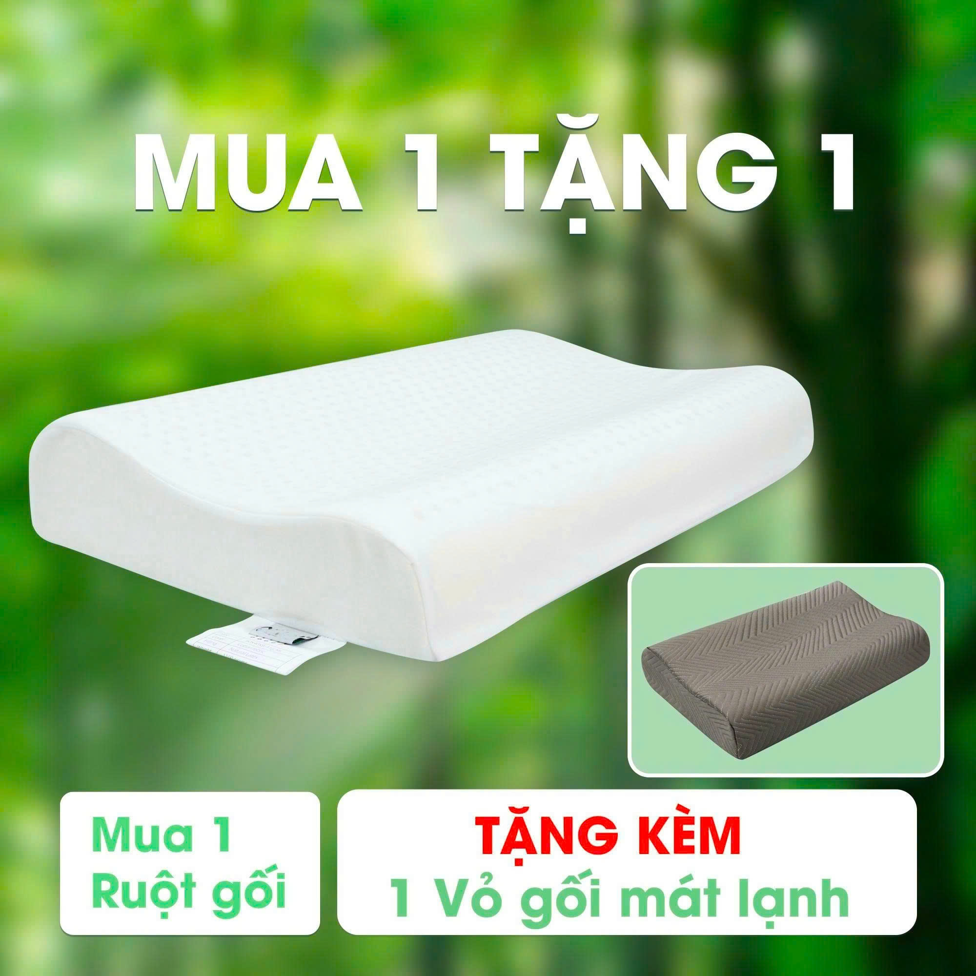 Gối Cao su thiên nhiên Ann 50x30x7/9cm_thumbnail_1