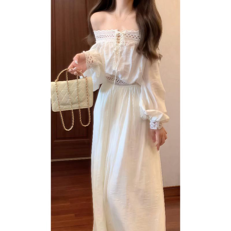 Đầm trễ vai boho màu kem_thumbnail_1