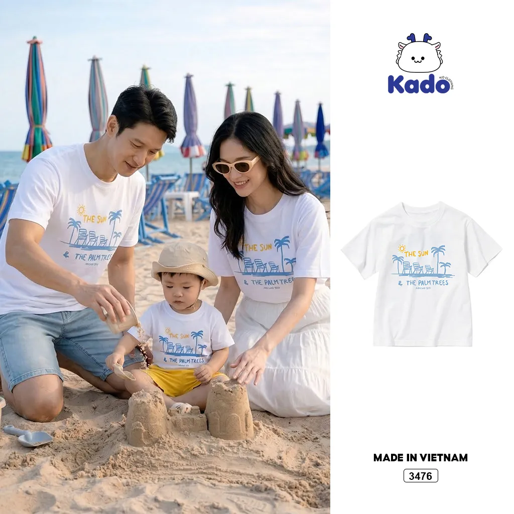 Áo thun form rộng gia đình The Sun Kado 3475