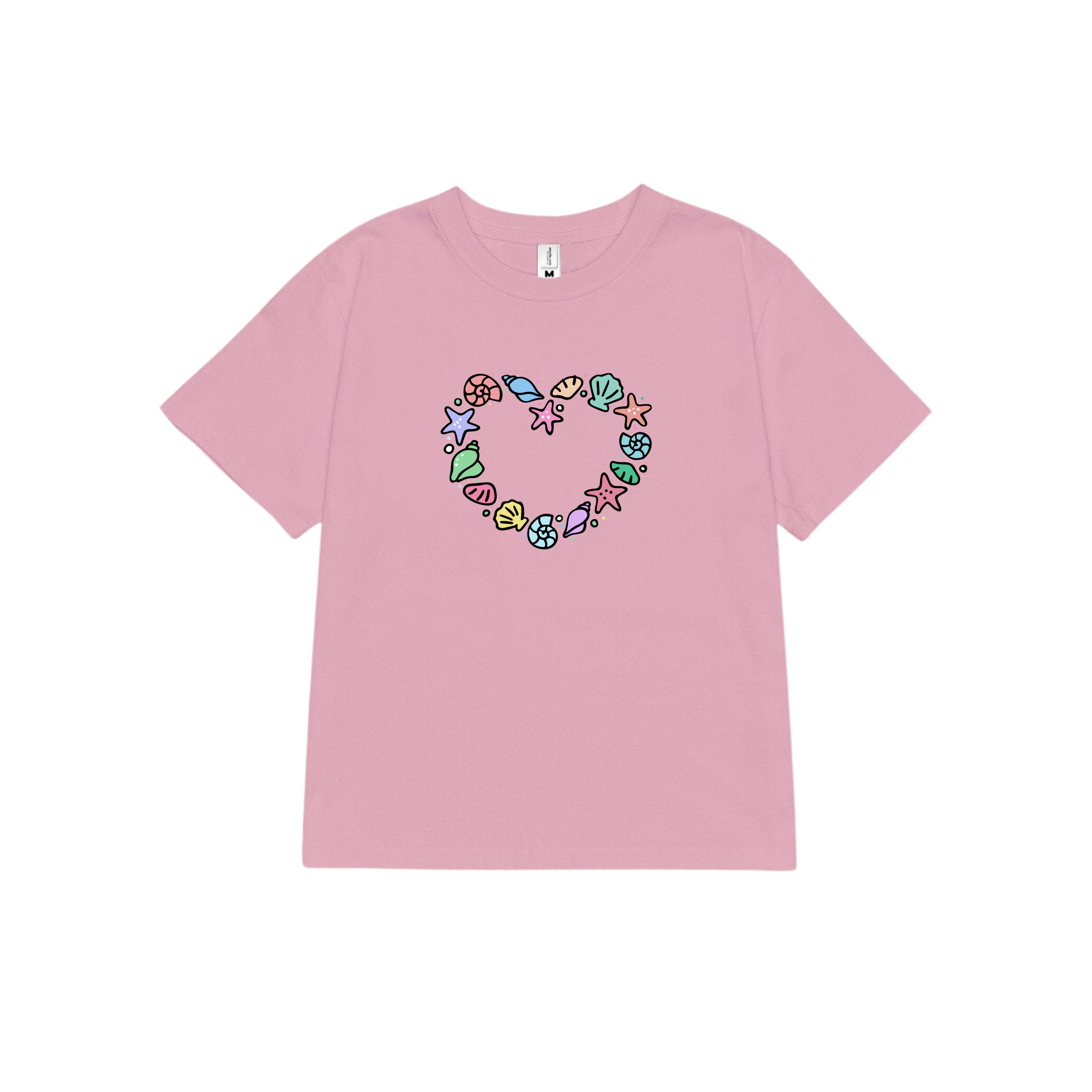 Áo thun baby tee mùa hè in trái tim xinh xắn ABD1024 Miucho tay ngắn Cổ tròn hotrend in artwork_thumbnail_7