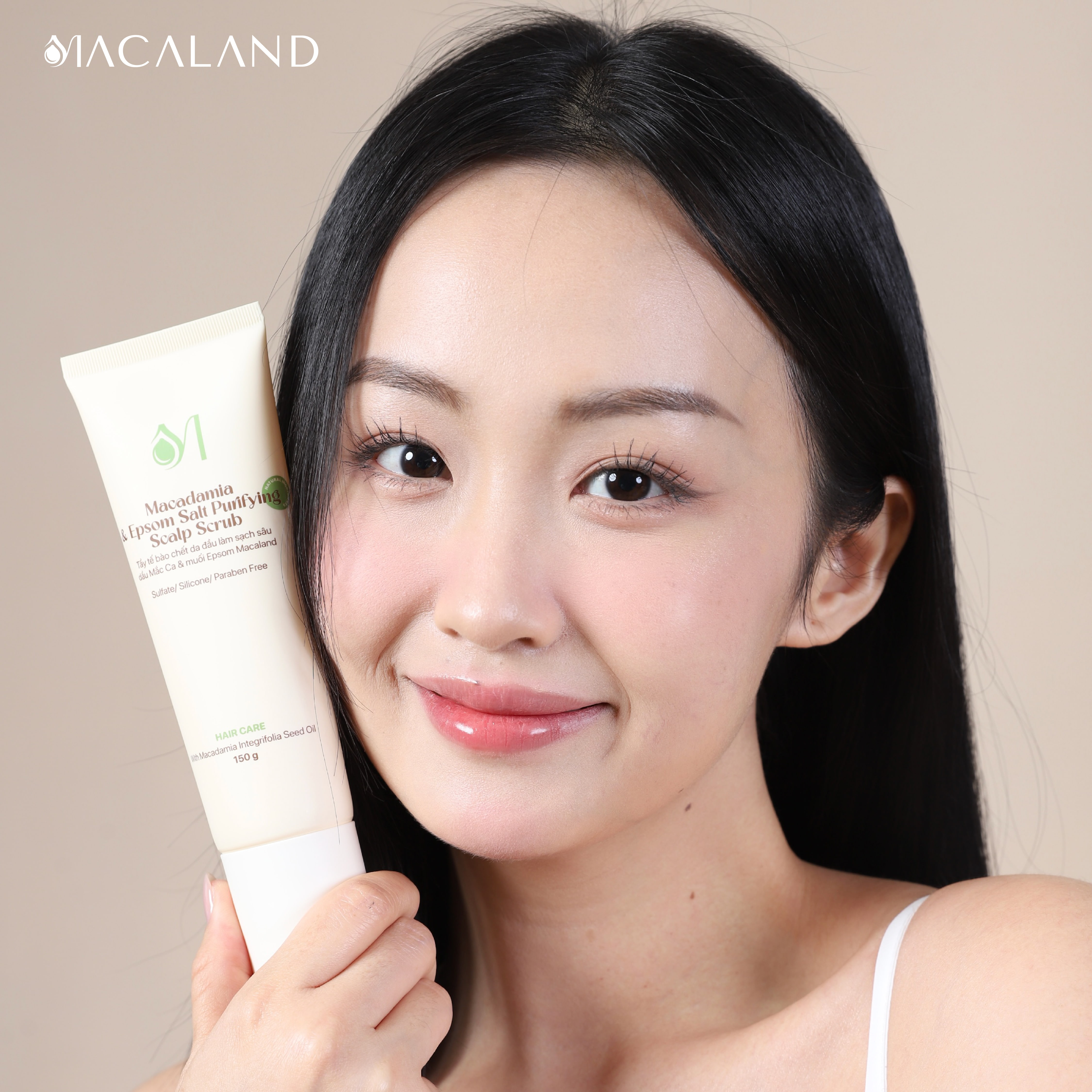 Tẩy Tế Bào Chết Da Đầu Mắc Ca & Muối Epsom 150g MACALAND Làm Sạch Sâu, Giúp Tóc Chắc Khỏe_thumbnail_5