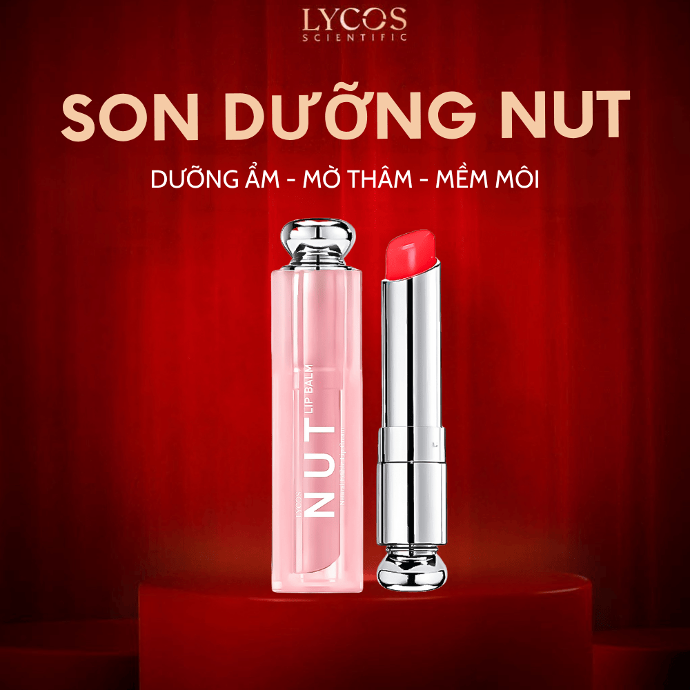 Son Dưỡng LYCOS Lip Balm Nut Dưỡng Ẩm, Làm Mềm & Cho Đôi Môi Tươi Tắn 10g