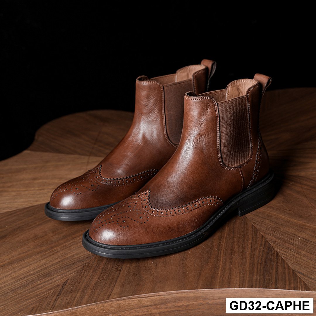 GD32 - Giày thể thao nam đế bệt, giày da thật, giày thể thao nam thời trang mùa hè, giày da cao cấp, giày trắng, giày mọi, giày mọi nam