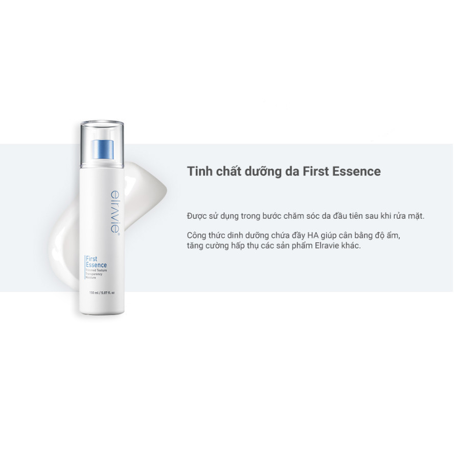 Toner Tinh Chất Cân Bằng Dưỡng Ẩm Dịu Nhẹ, Tăng Cường Hấp Thụ Elravie First HA Essence 150ml_thumbnail_3