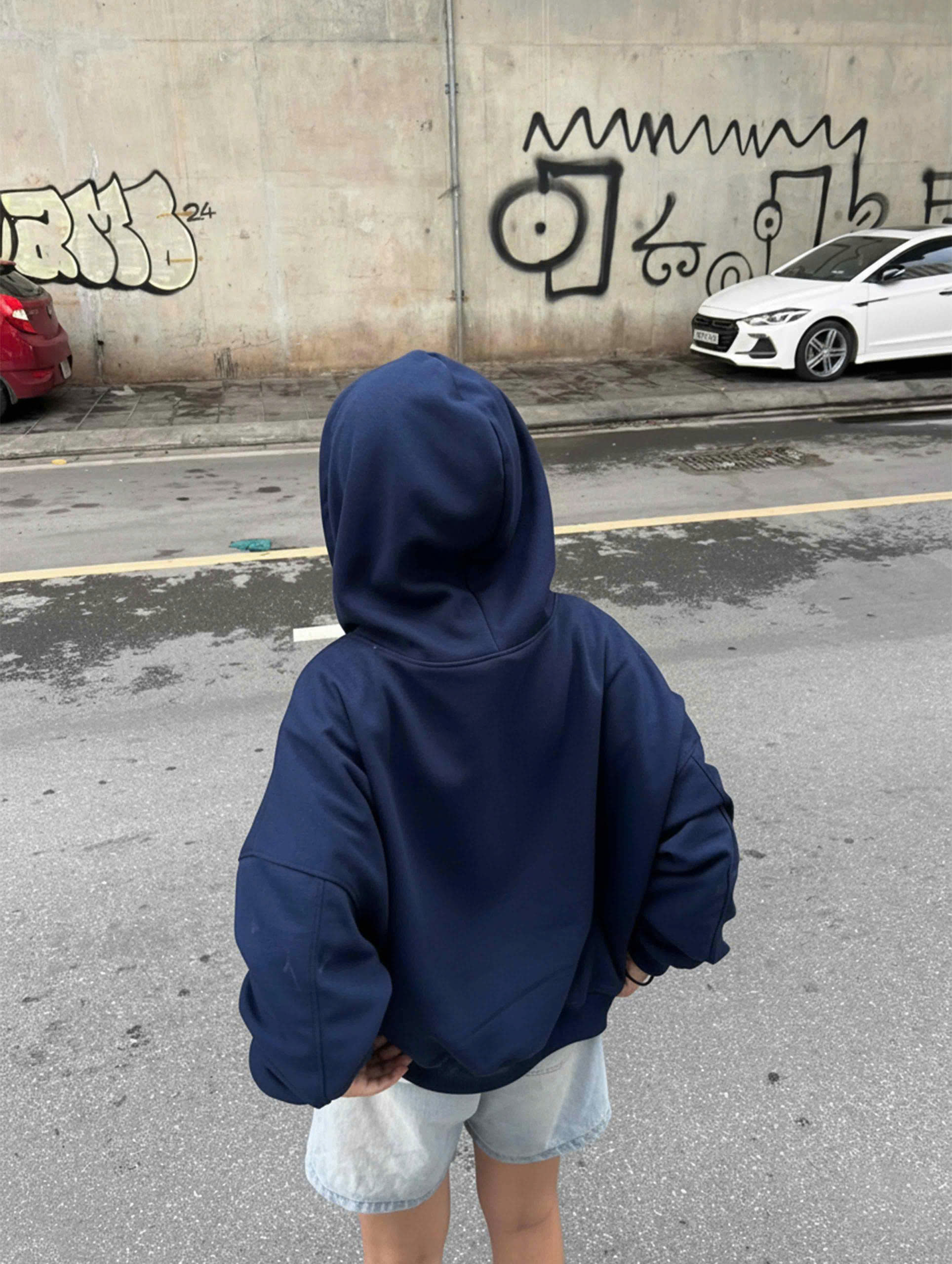 Áo hoodie zip unisex form boxy HXT02 Miucho chất vải nỉ 2 da dày dặn thoáng mát khóa kéo_thumbnail_4