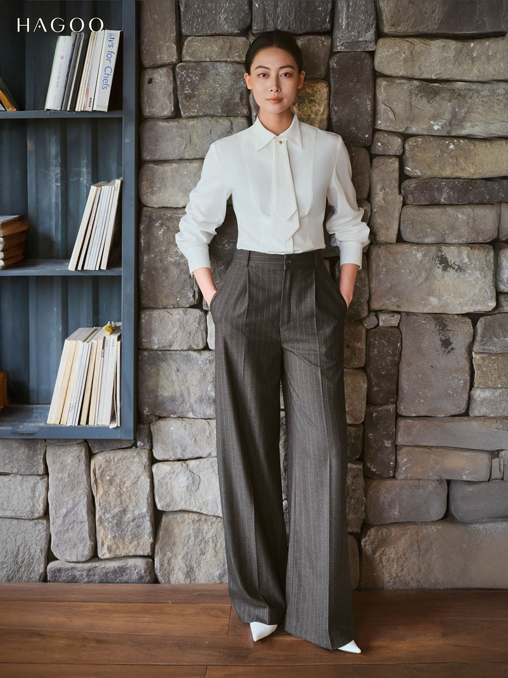 Áo sơ mi dài tay cà vạt rời_thumbnail_2