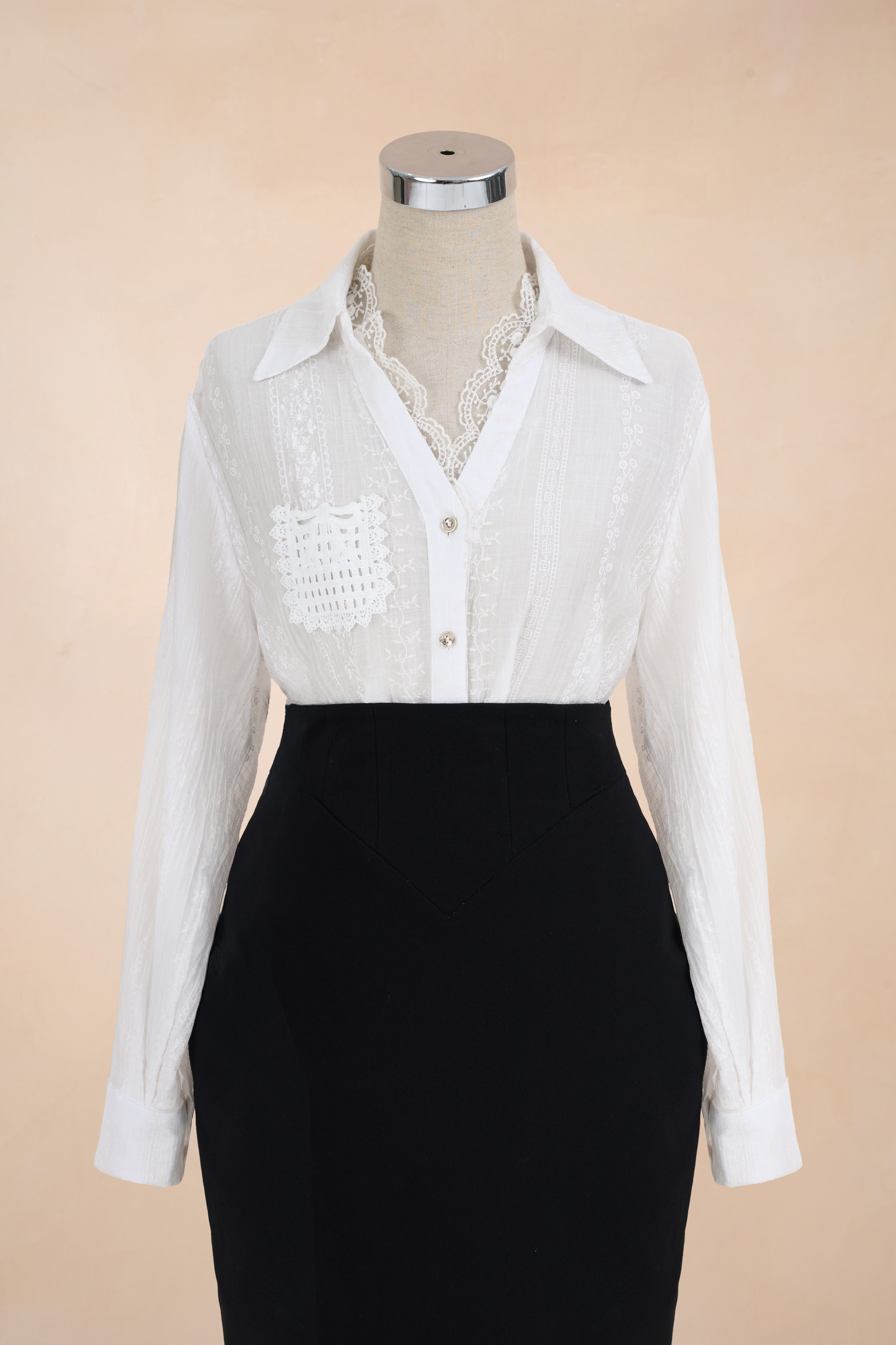 Áo Sơ Mi Viền Ren