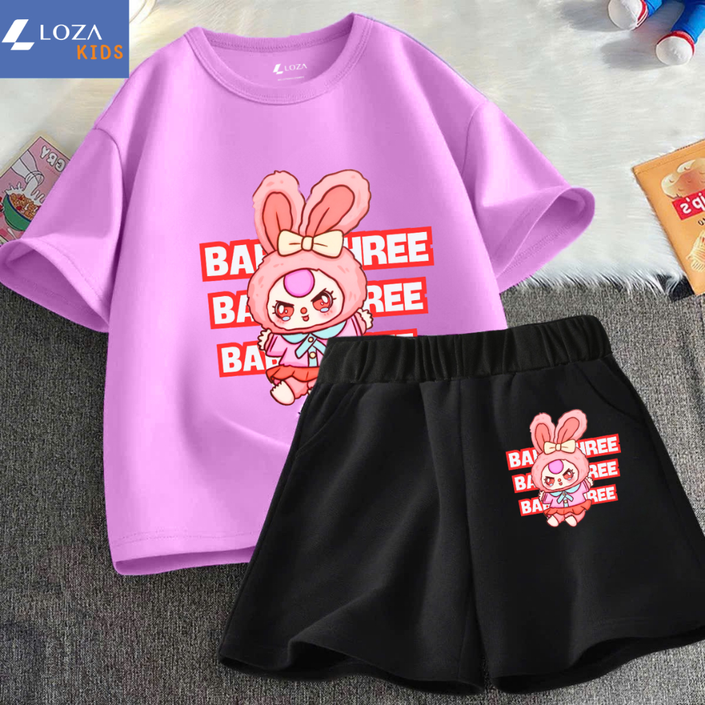 Đồ bộ bé gái in hình Baby Three - Loza SB232_thumbnail_3