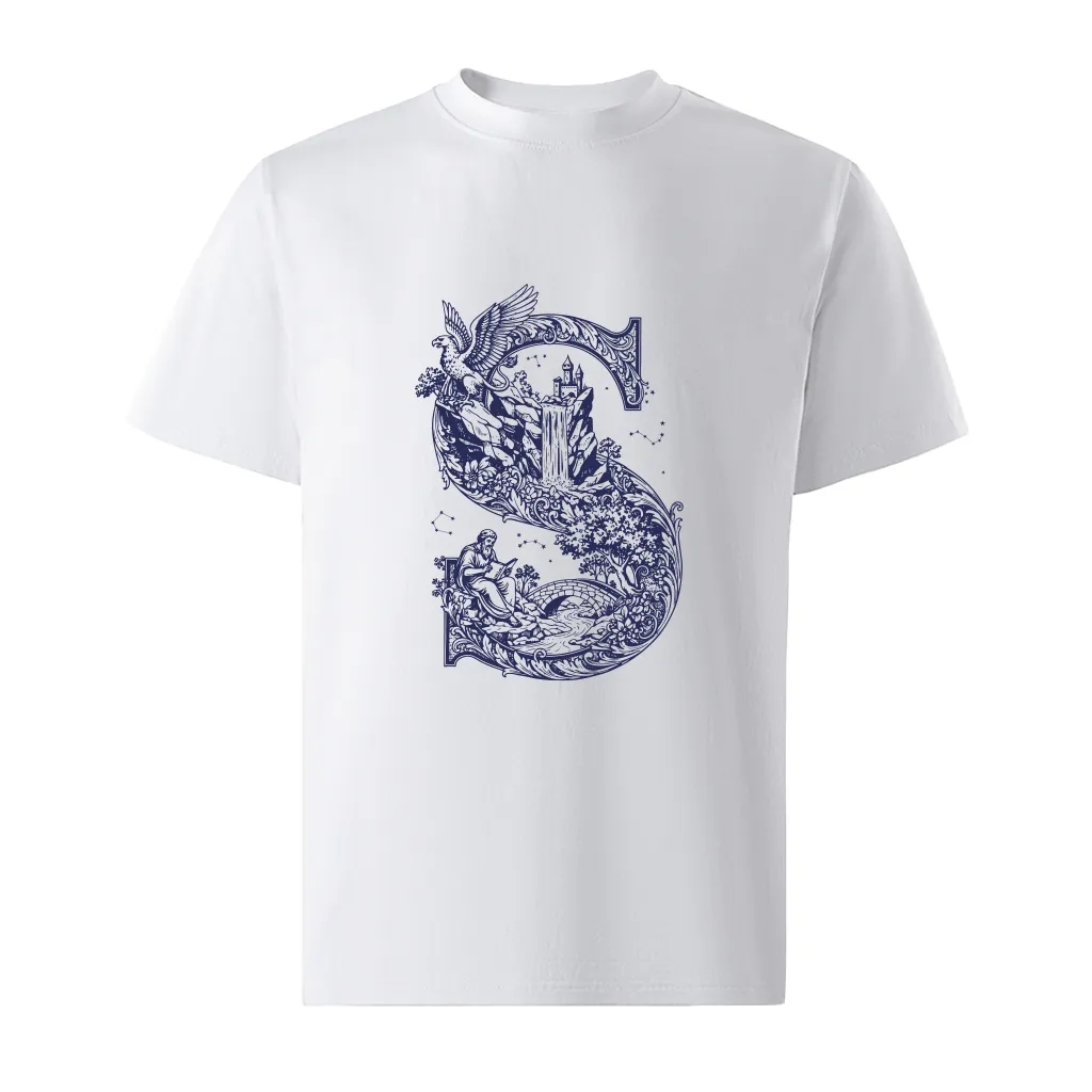 Áo thun form rộng nam Miucho Iconic vải cotton thoáng mát trẻ trung chữ S basic 2764_thumbnail_0