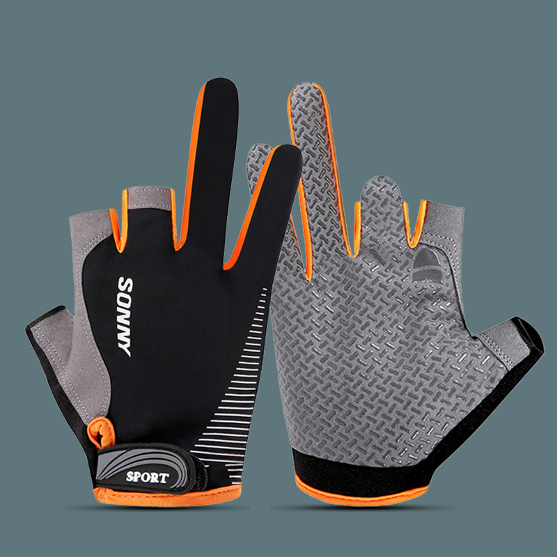 Găng Tay Câu Cá Hở Ngón SONNY Sport Chất Liệu Da Lộn_thumbnail_3