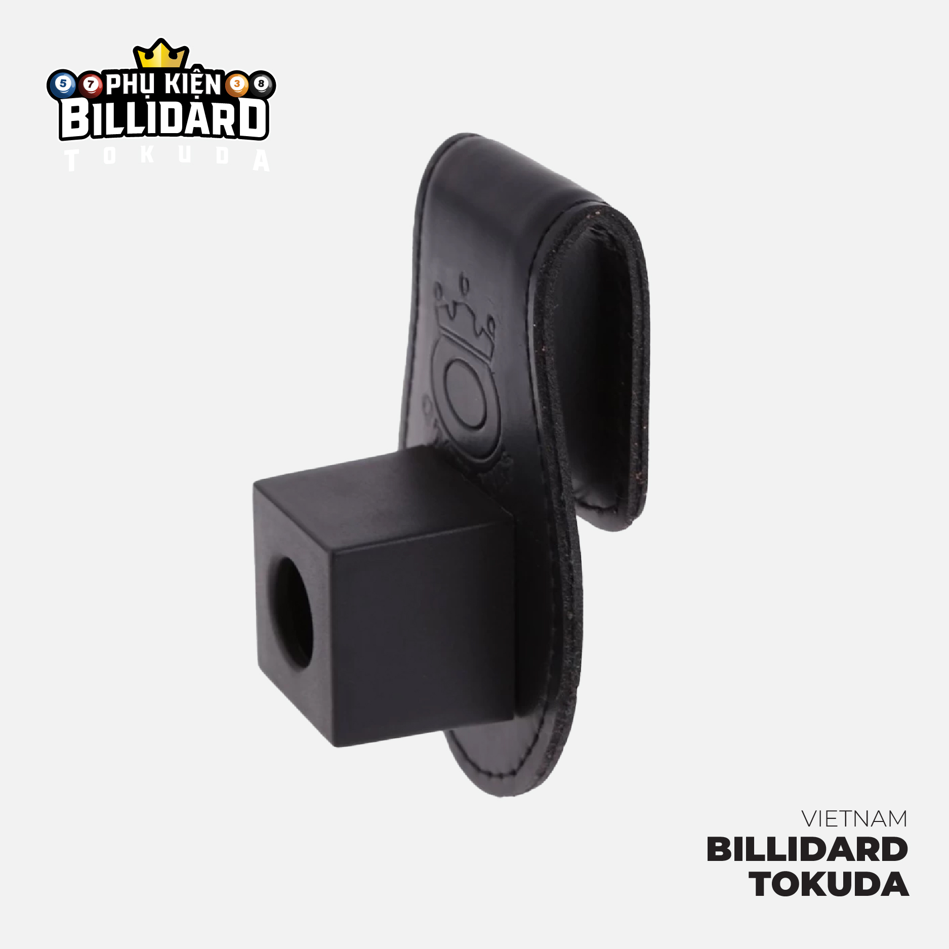 Kẹp giữ Lơ Bida Nam Châm chất liệu da, Đeo Đai Quần Chống Mất Lơ Billiard Tokuda