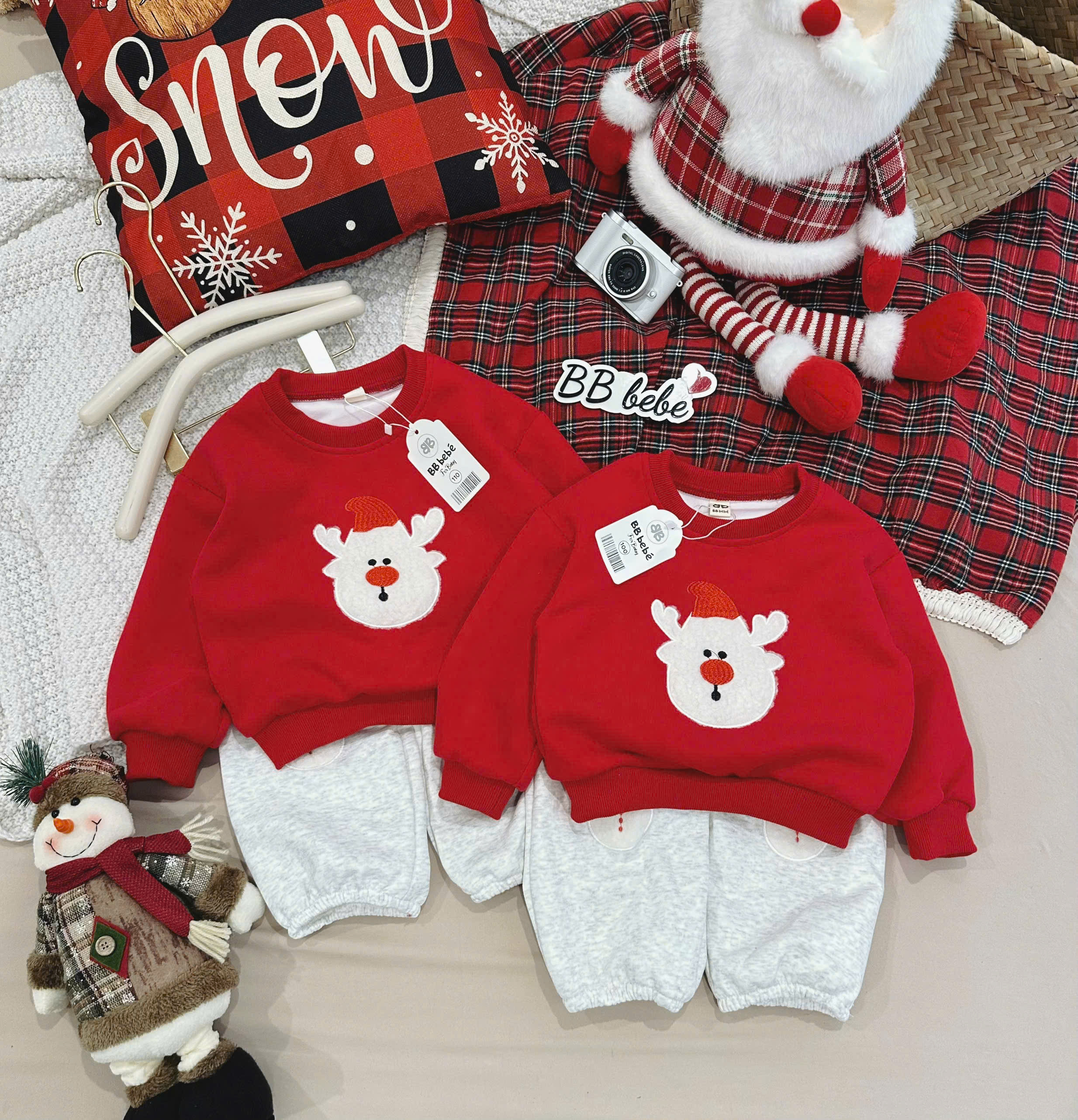 Q97 BỘ NỈ DÀI TAY TUẦN LỘC ĐỎ- A210.402