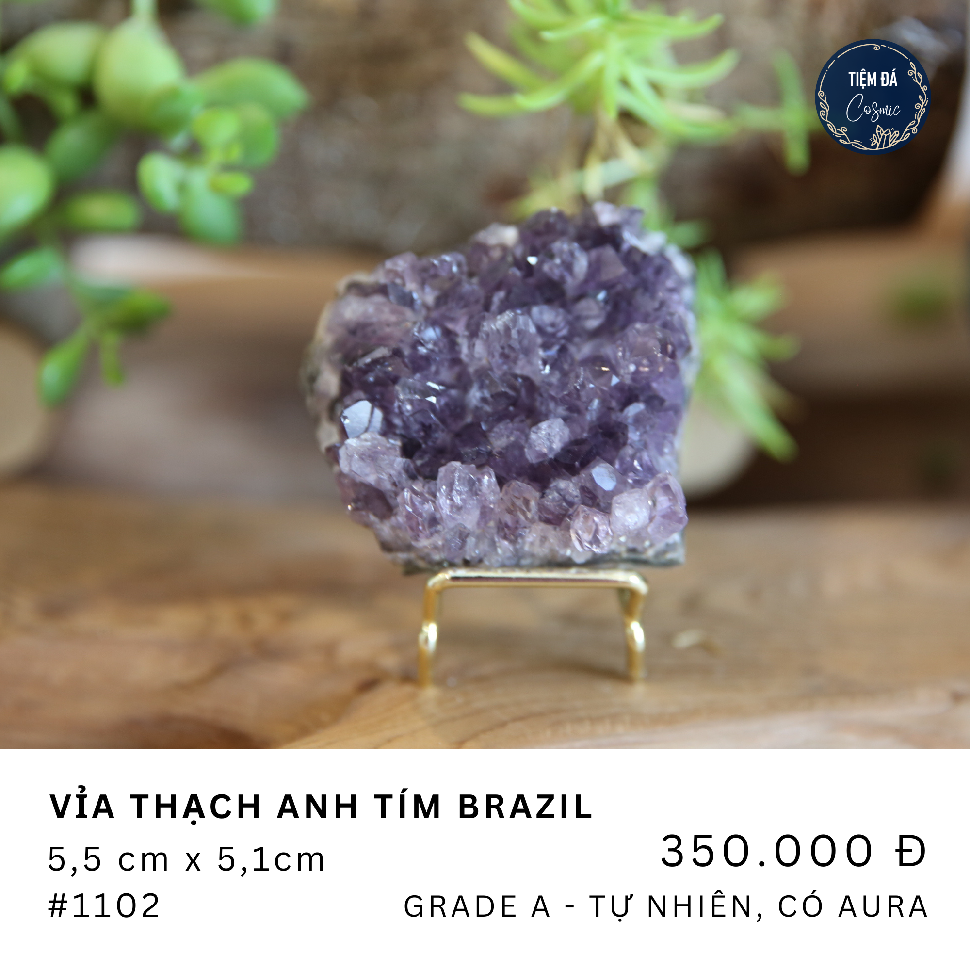Vỉa Thạch Anh Tím Tinh Thể Tự Nhiên - Brazil_thumbnail_0