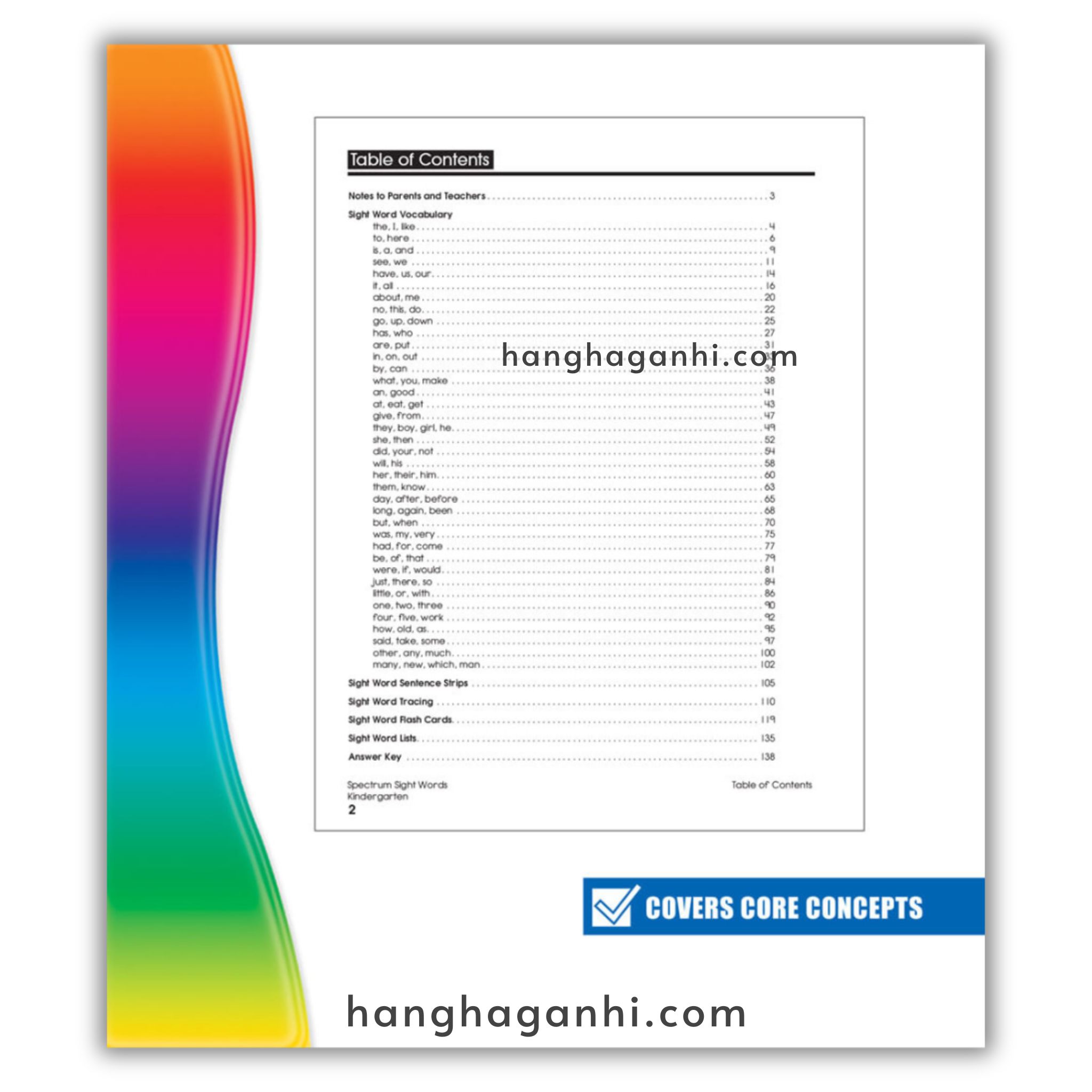 Sách Spectrum Sight Words Workbook Grade K_thumbnail_1