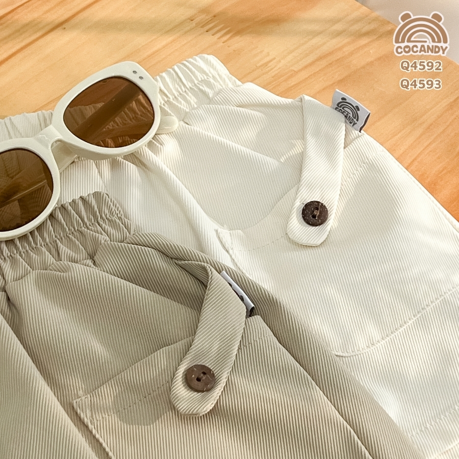 Quần cộc kaki BE SÁNG túi ốp kiểu 2 bên_thumbnail_6