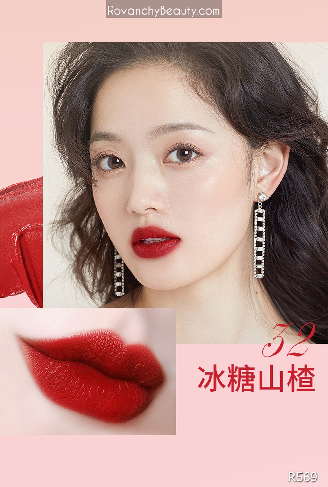 Son môi cao cấp R569 ROVANCHY - Đỏ quyến rũ, dưỡng môi mềm mịn, nhiều màu sắc lựa chọn (3.8g)_thumbnail_28