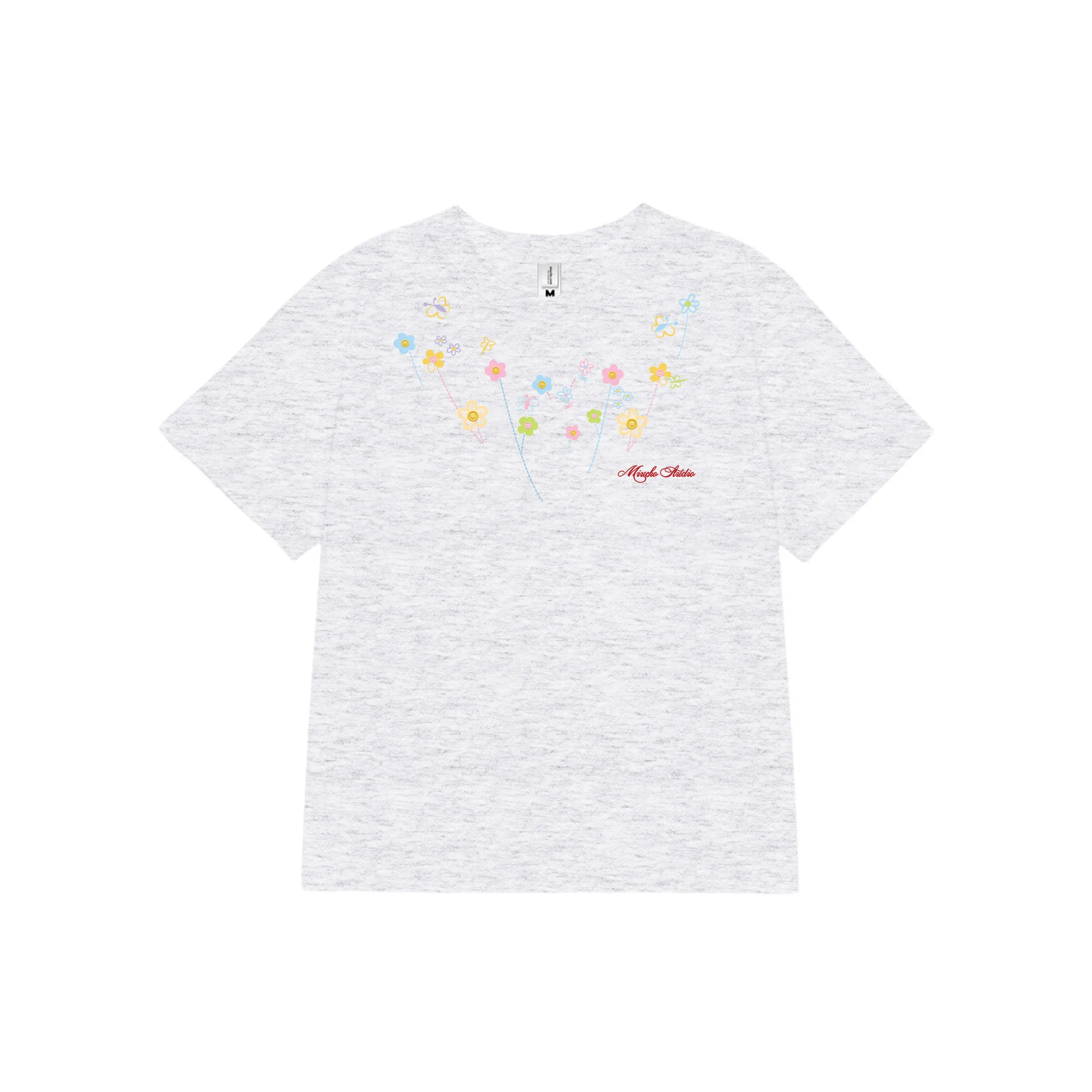 Áo baby tee nữ chuẩn form tôn dáng Miucho vải cotton co giãn 2 chiều thoáng mát cổ tròn in mix 2652_thumbnail_11