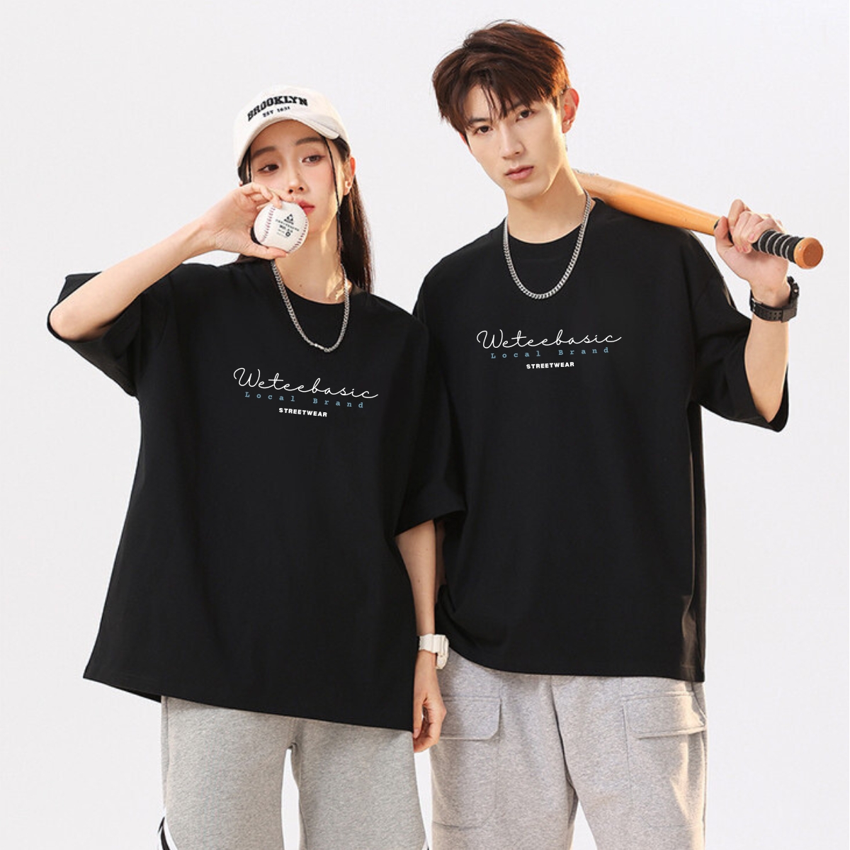 Áo thun local brand Wetee Unisex Premium Cotton dáng oversize rộng - WU0984 WU0984