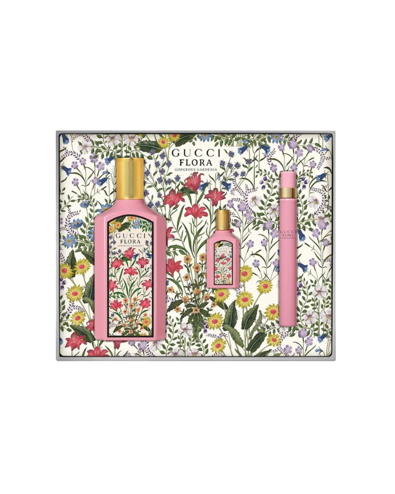 Set Gucci Flora Gorgeous Gardenia EDP 3pcs ( EDP 100ml + EDP 5ml + EDP 7,4ml ) ( Hồng )_thumbnail_1