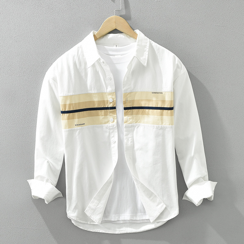 Áo Sơ Mi Dài Tay Nhật Bản Dáng Rộng Thanh Niên – Phong Cách Văn Học, Đơn Giản & Đa Năng_thumbnail_5