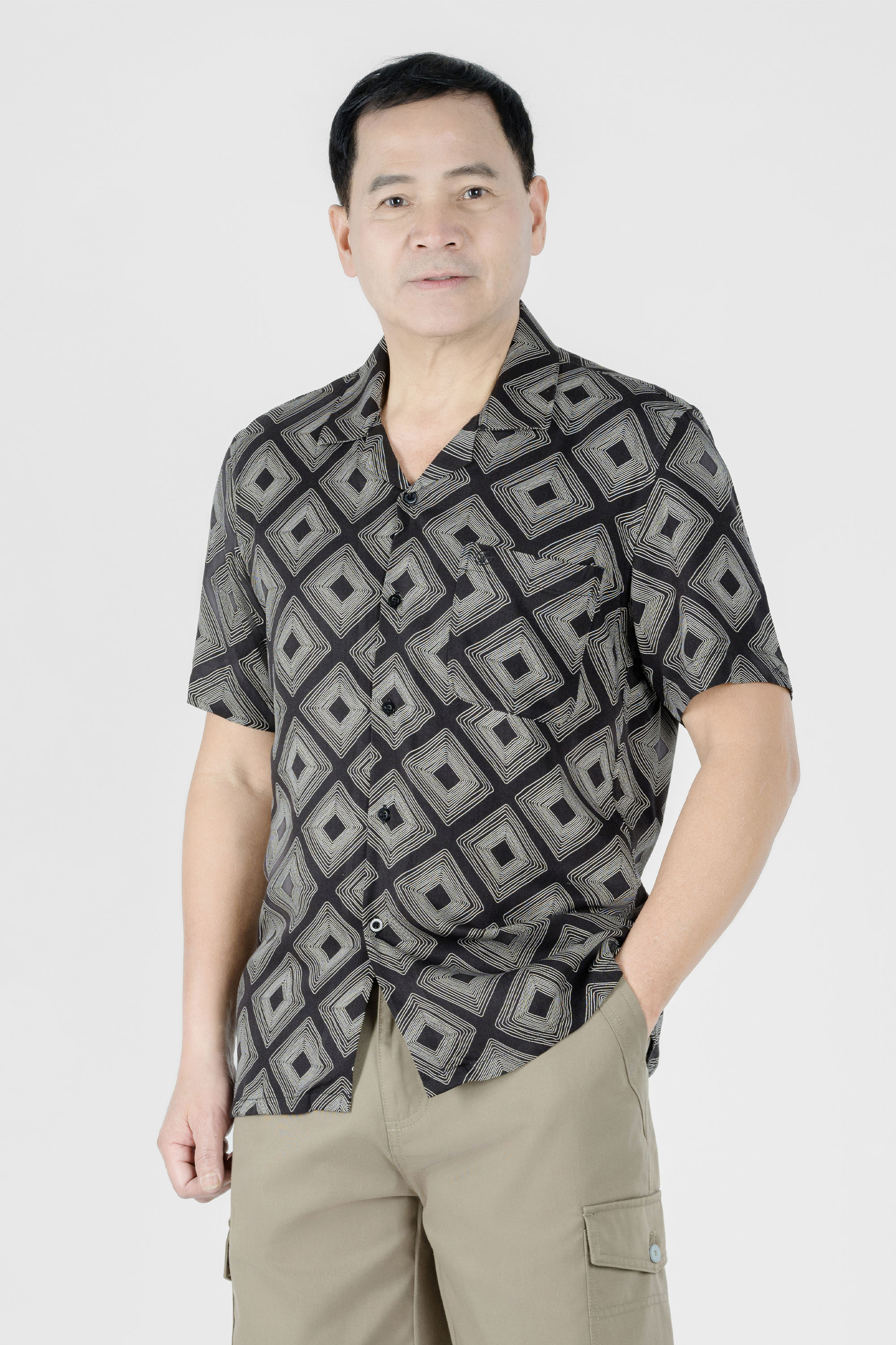 Áo Sơ Mi Họa Tiết Nam Trung Niên ANCHI Chất Liệu Sợi Lanh Phom Suông Vạt Ngang_thumbnail_25