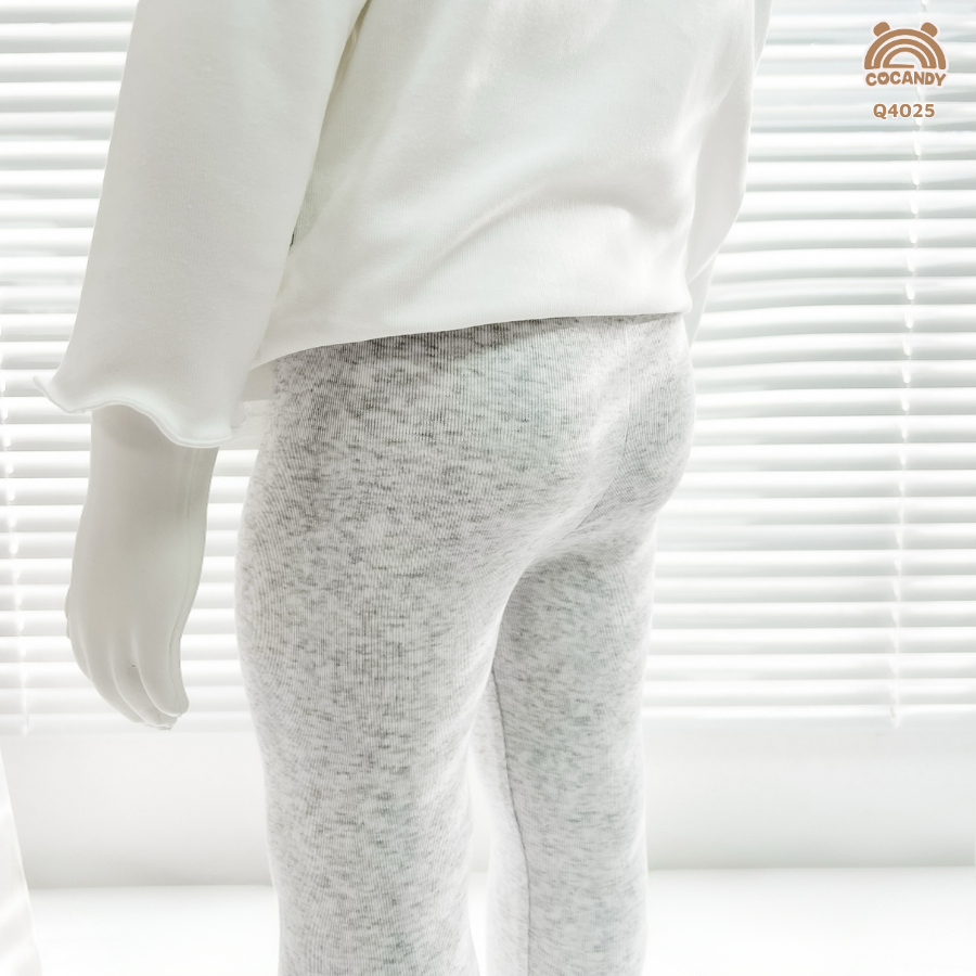 Quần dài legging XÁM NHẠT chỉ sóng nơ_thumbnail_1