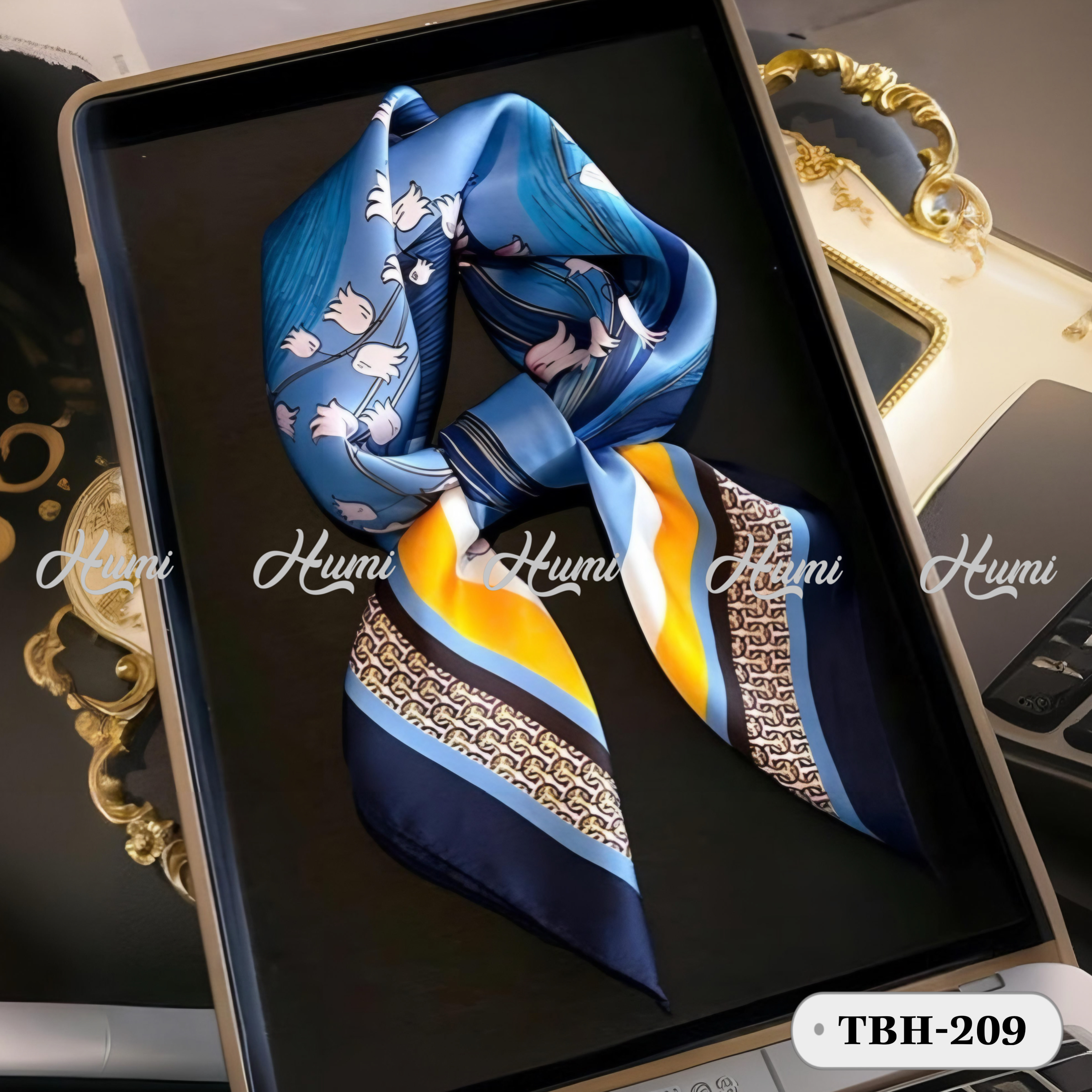 KHĂN LỤA VUÔNG HQ 70x70CM (TBH209)