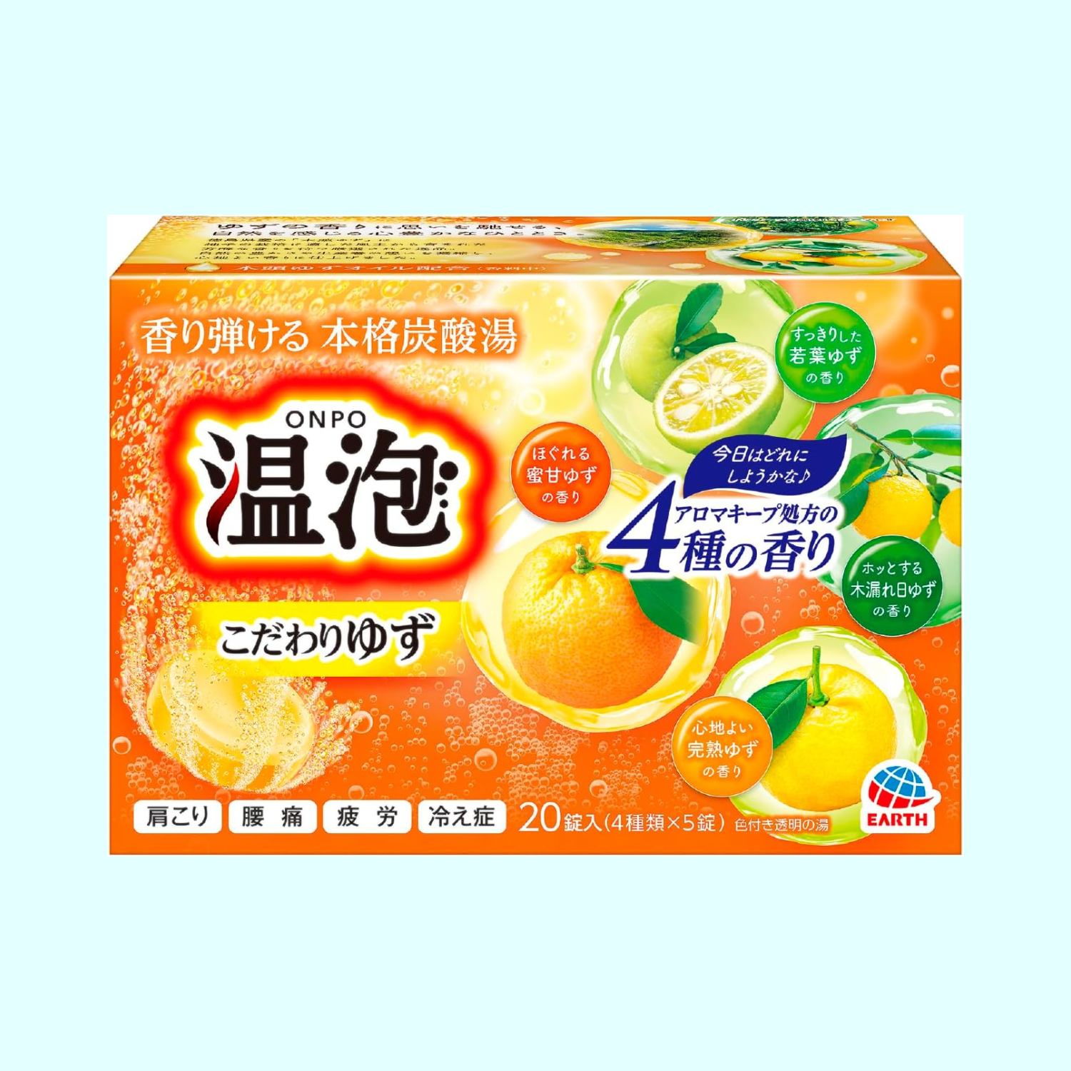 Viên sủi ngâm bồn hương 4 loai cam