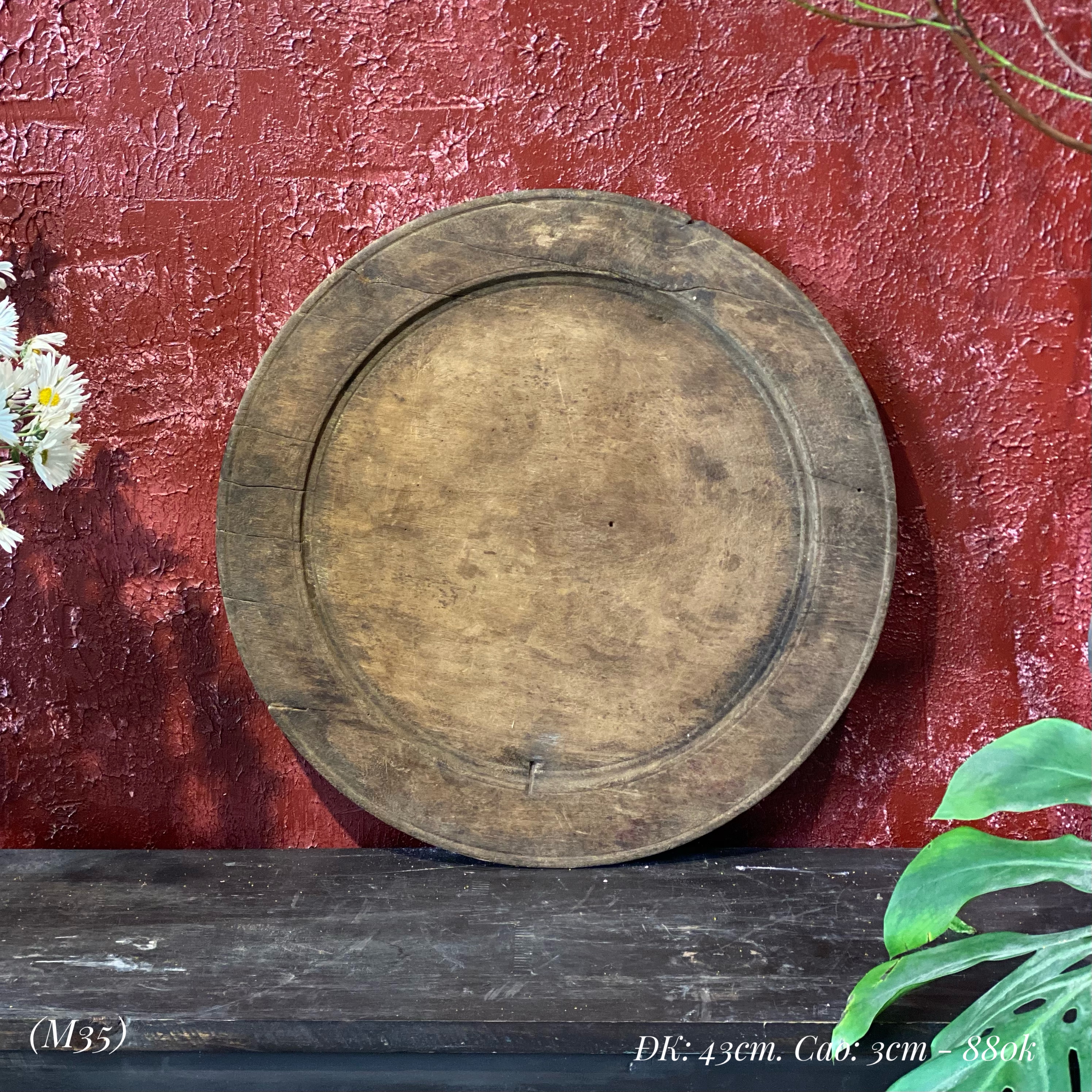 Mâm gỗ M35 - Đường kính 43cm