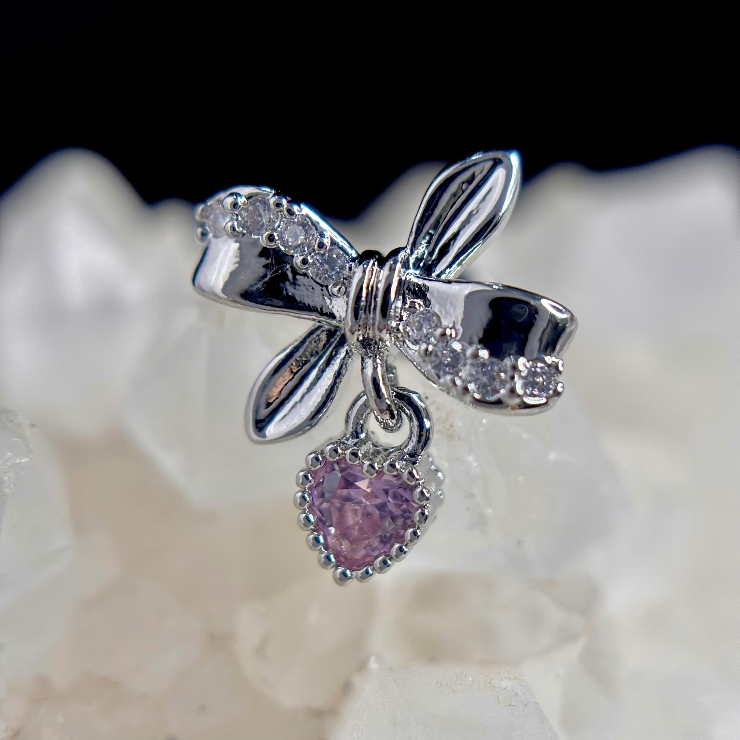 khuyên kiểu nơ rơi đá tim hồng_thumbnail_1