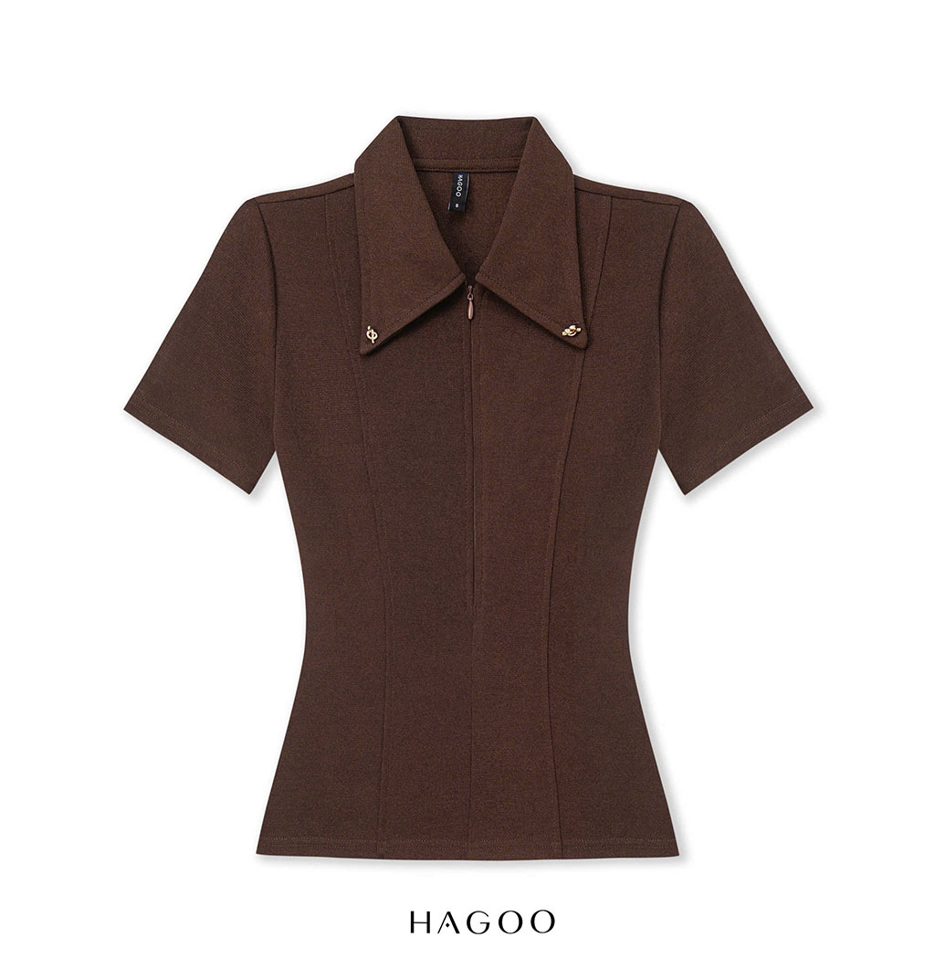 Áo thun kéo khóa cúc trang trí HAGOO_thumbnail_11