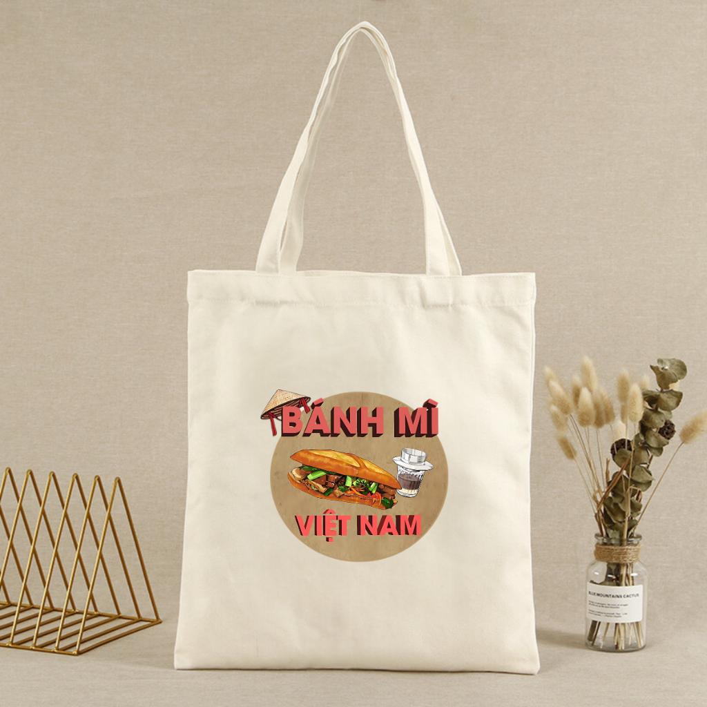 Túi tote vải canvas local brand We Tee Ẩm thực Việt Nam có khoá kéo và ngăn phụ - TOTE11_thumbnail_19