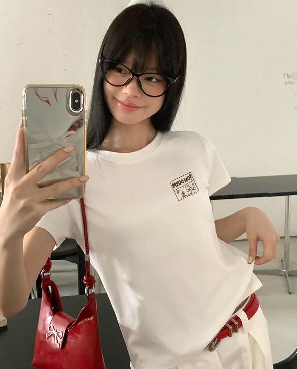 Áo baby tee form ôm dễ thương ABD1556 Miucho vải cotton co giãn cổ tròn in mix_thumbnail_3