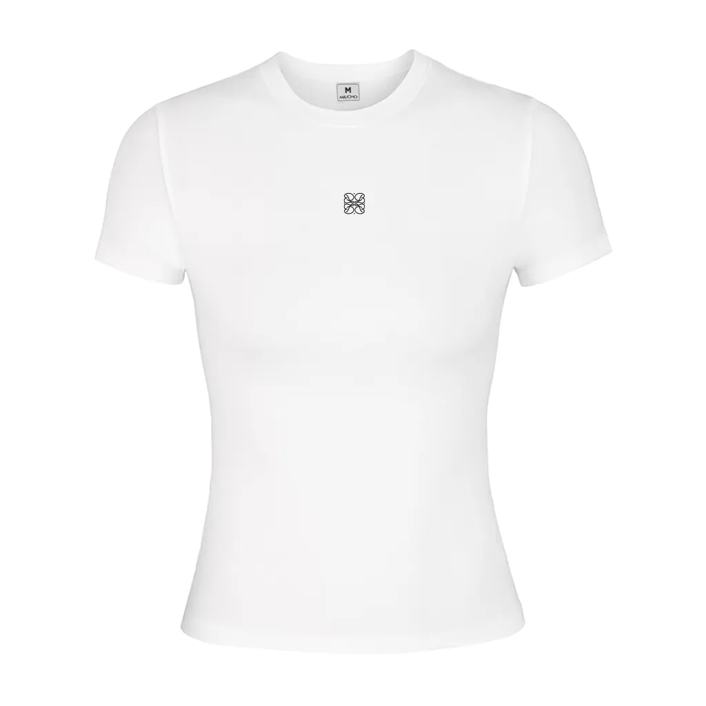 Áo thun nữ baby tee Miucho vải visco mềm mại thoáng mát cổ tròn basic in typography 2710_thumbnail_0