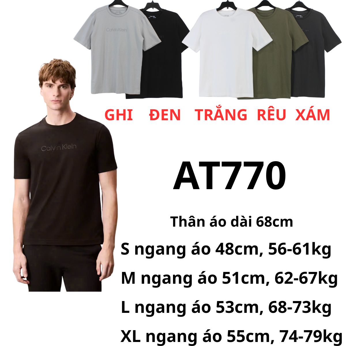 AT770 - ÁO THUN CK
