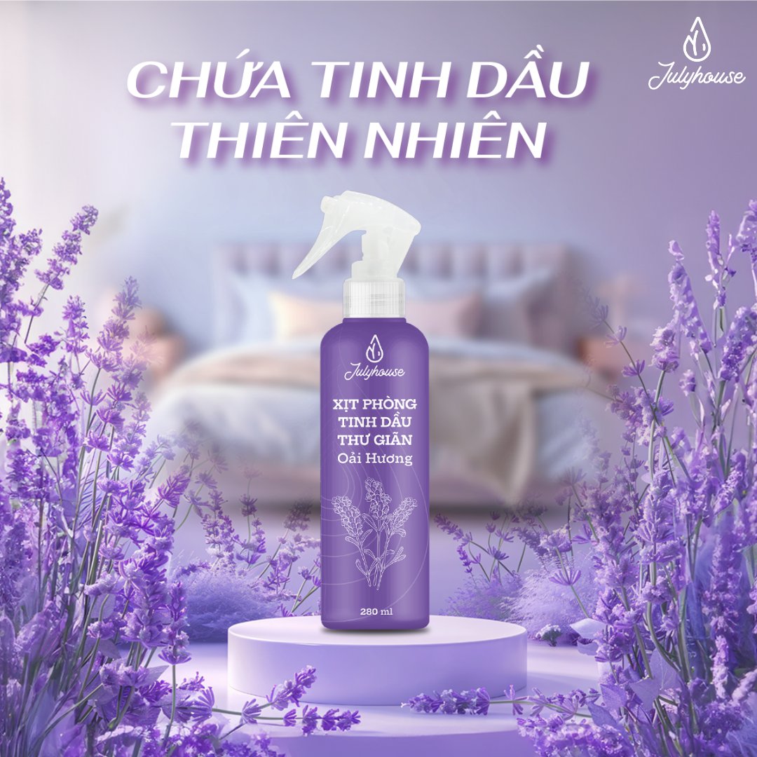 Bình xịt phòng tinh dầu Oải Hương Julyhouse