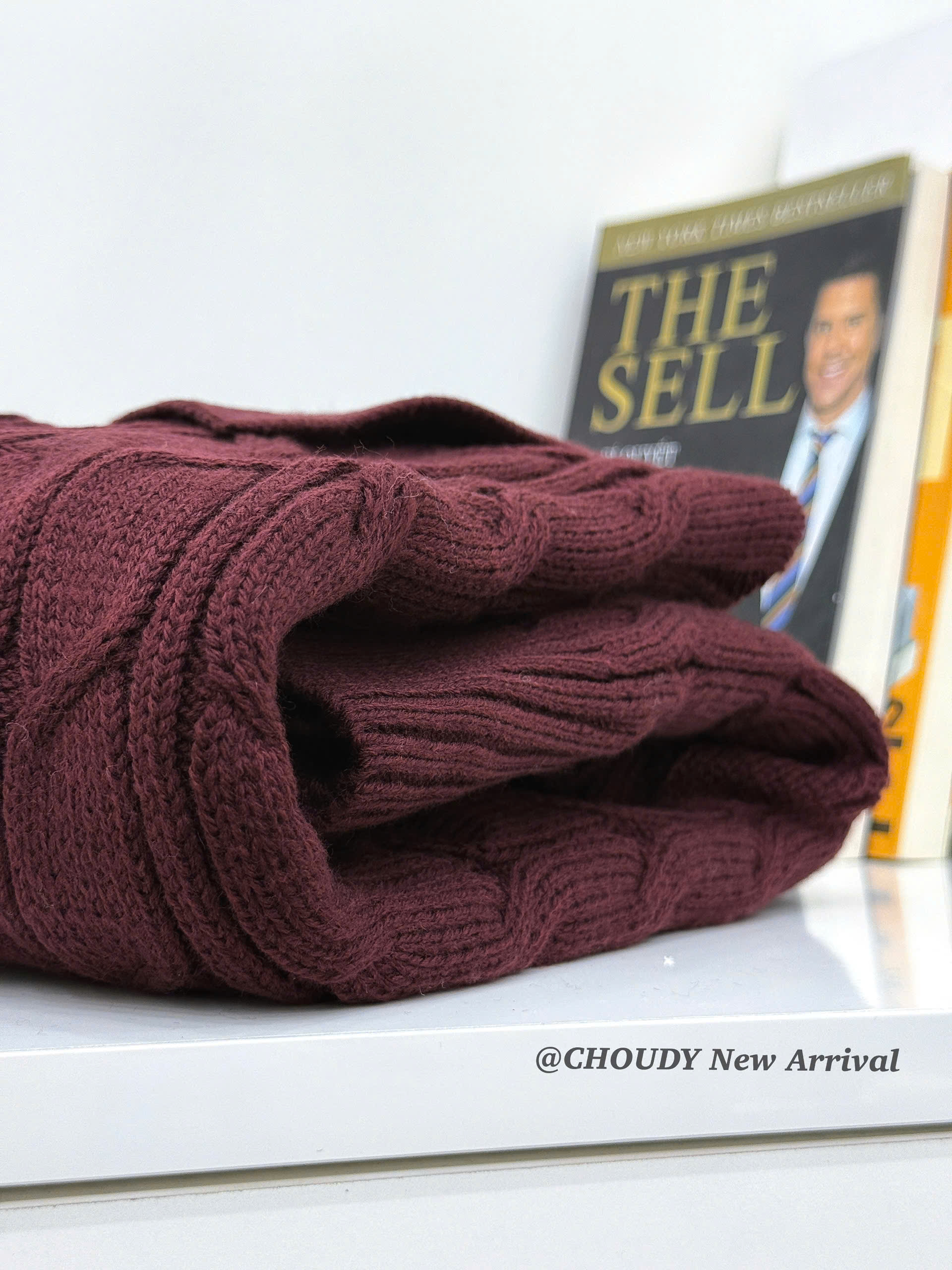 SALE U647 ÁO DỆT KIM TAY DÀI ĐỎ_thumbnail_3