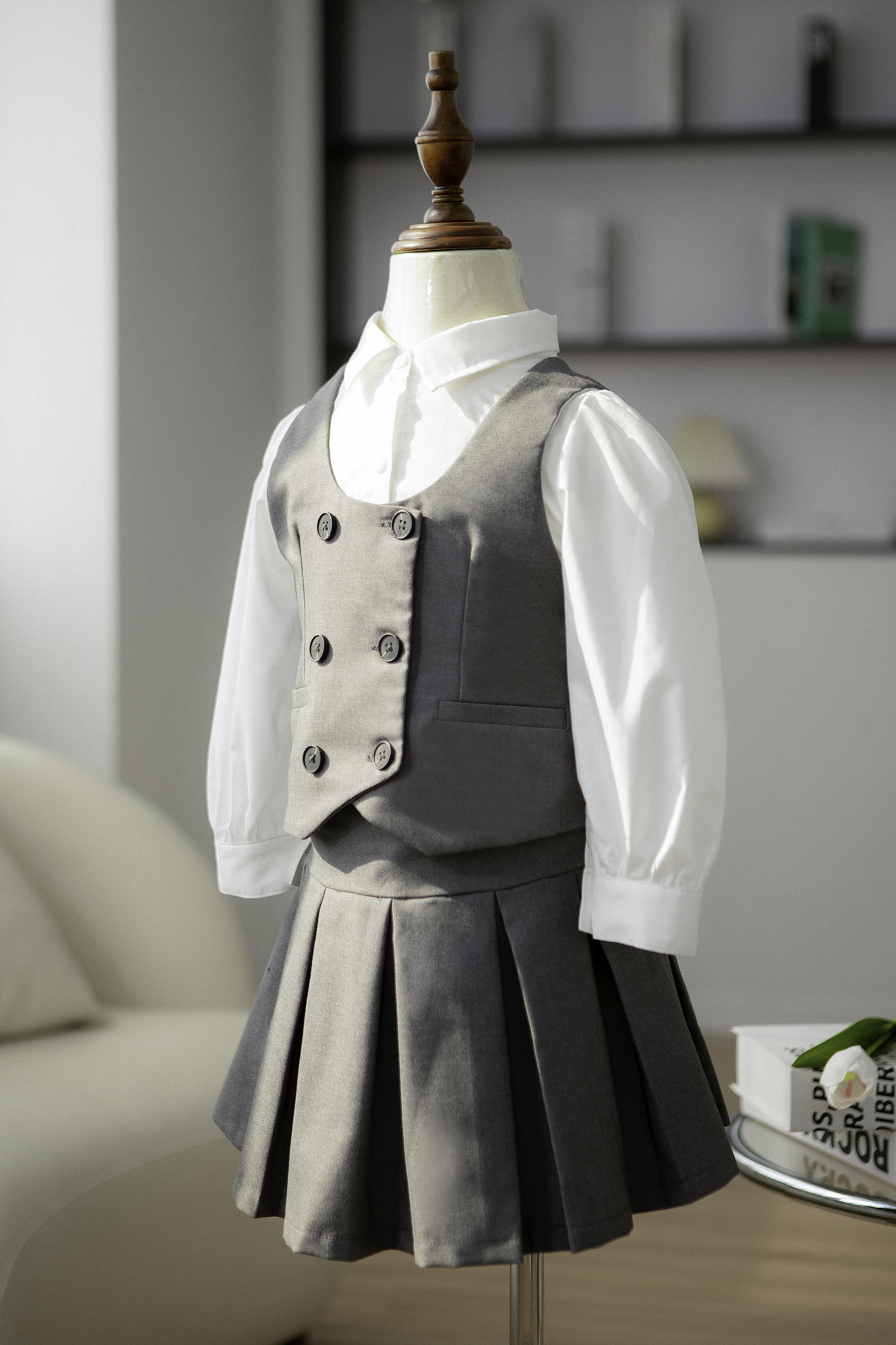 Áo sơ mi dài tay basic bé gái_thumbnail_3