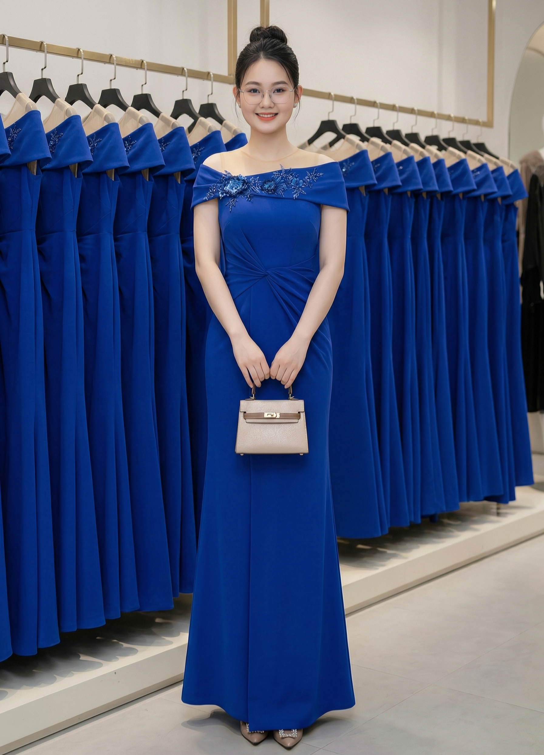 Đầm dạ hội dự tiệc  phối ren hoa cao cấp_thumbnail_3