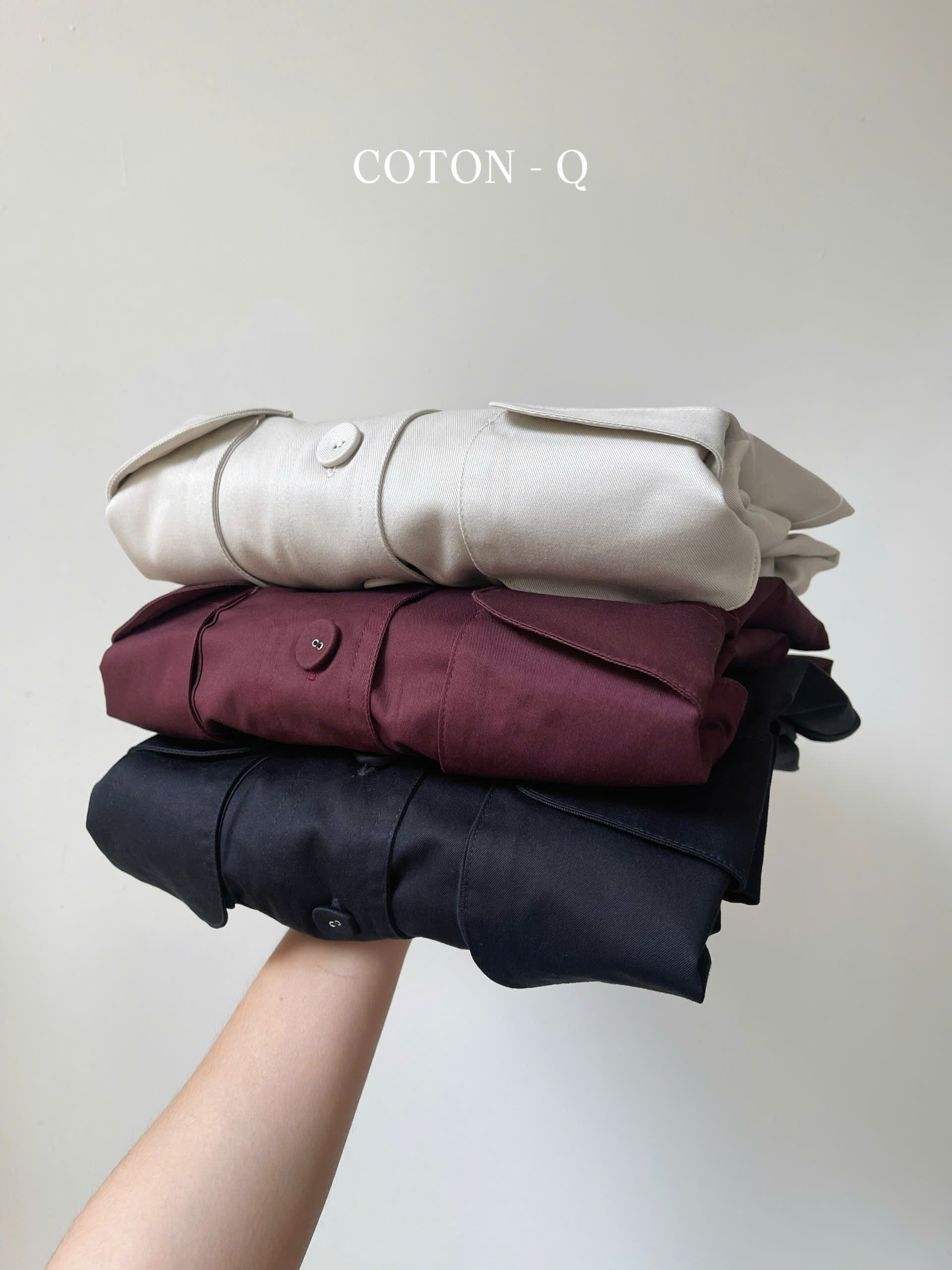 Đầm nữ Coton Q nhún 2 túi ( BE )_thumbnail_3